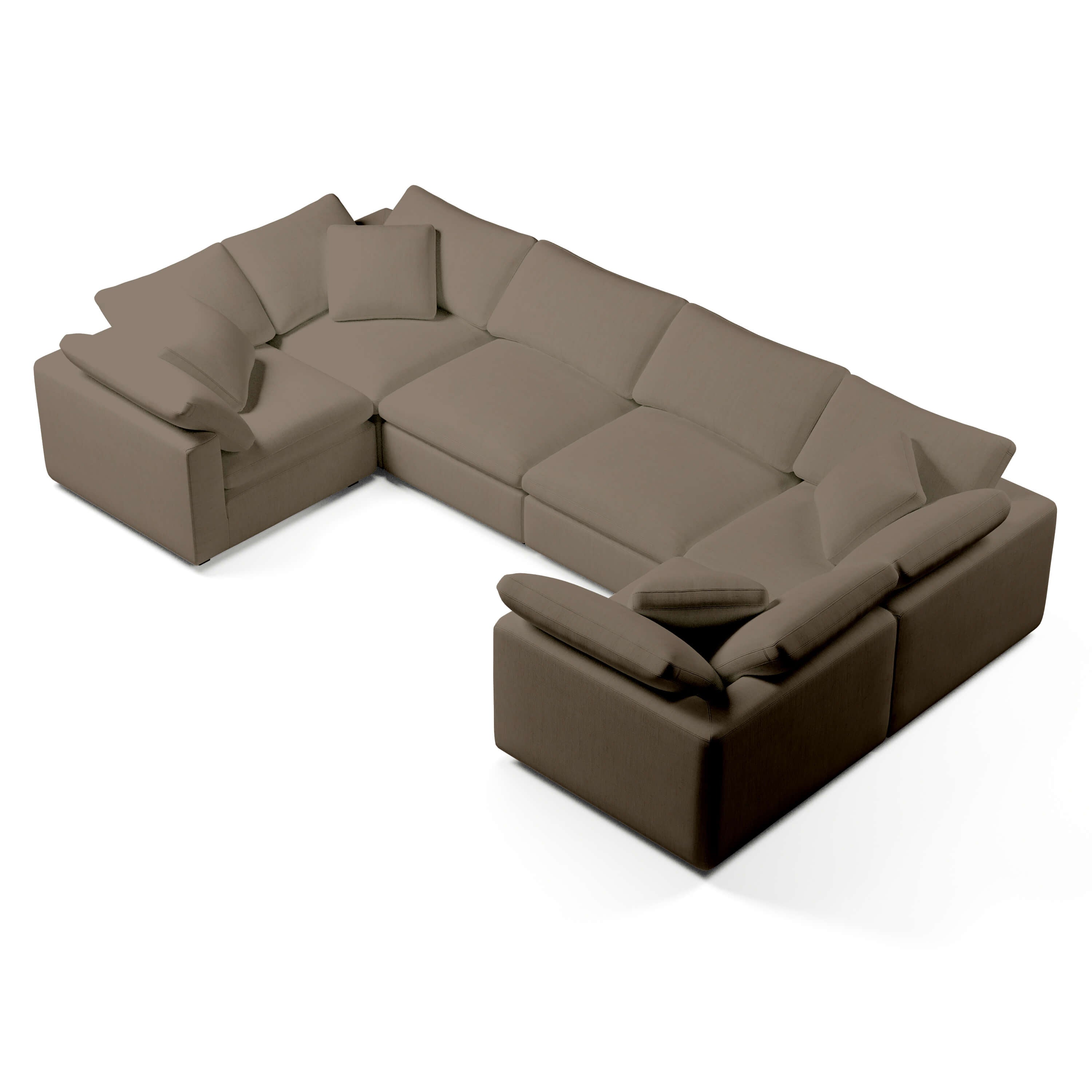 U-Shaped Modular Sofa | Soft Modular Sofa | Couch Haus