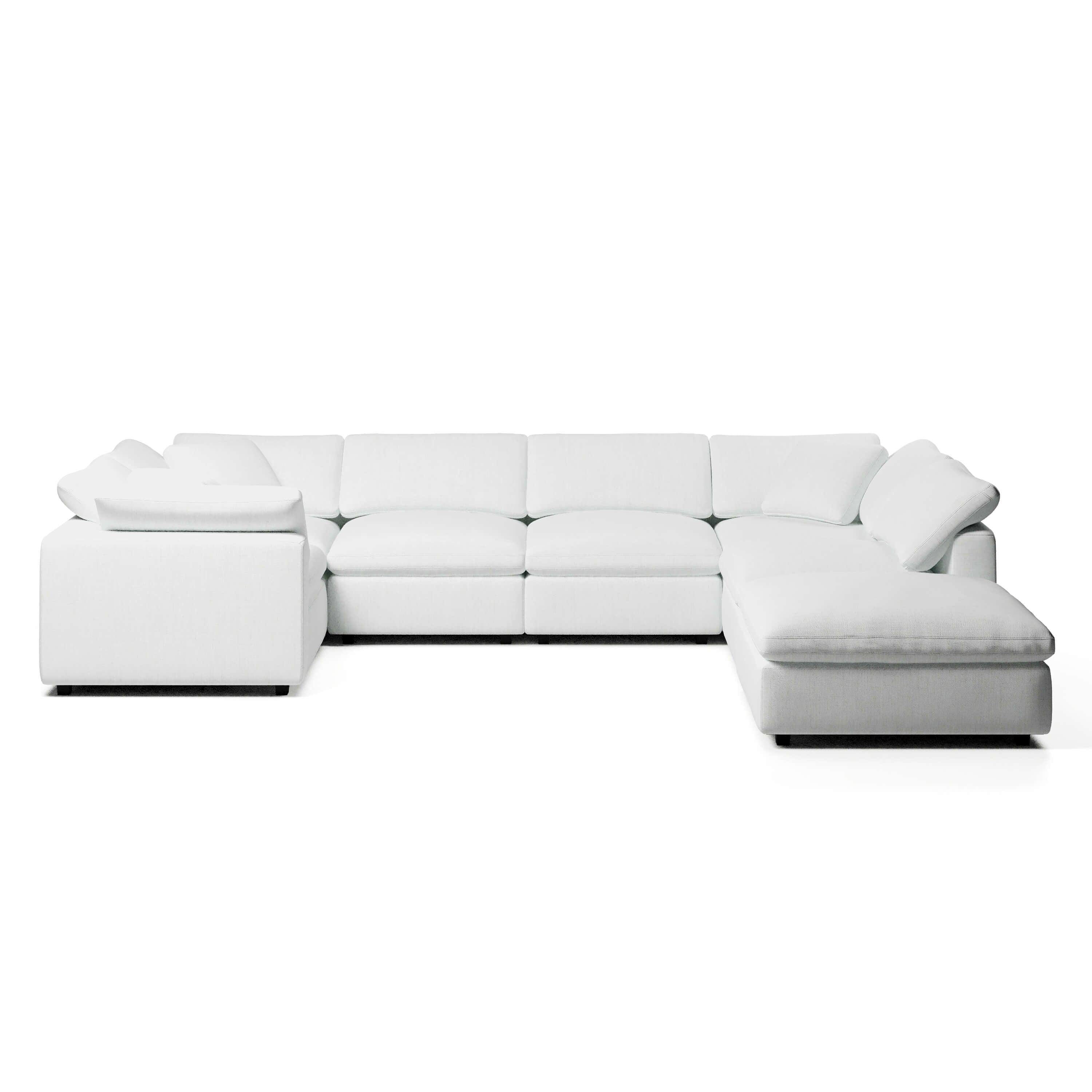 U-Sectional Sofa and Ottoman | U-Sectional Ottoman | Couch Haus
