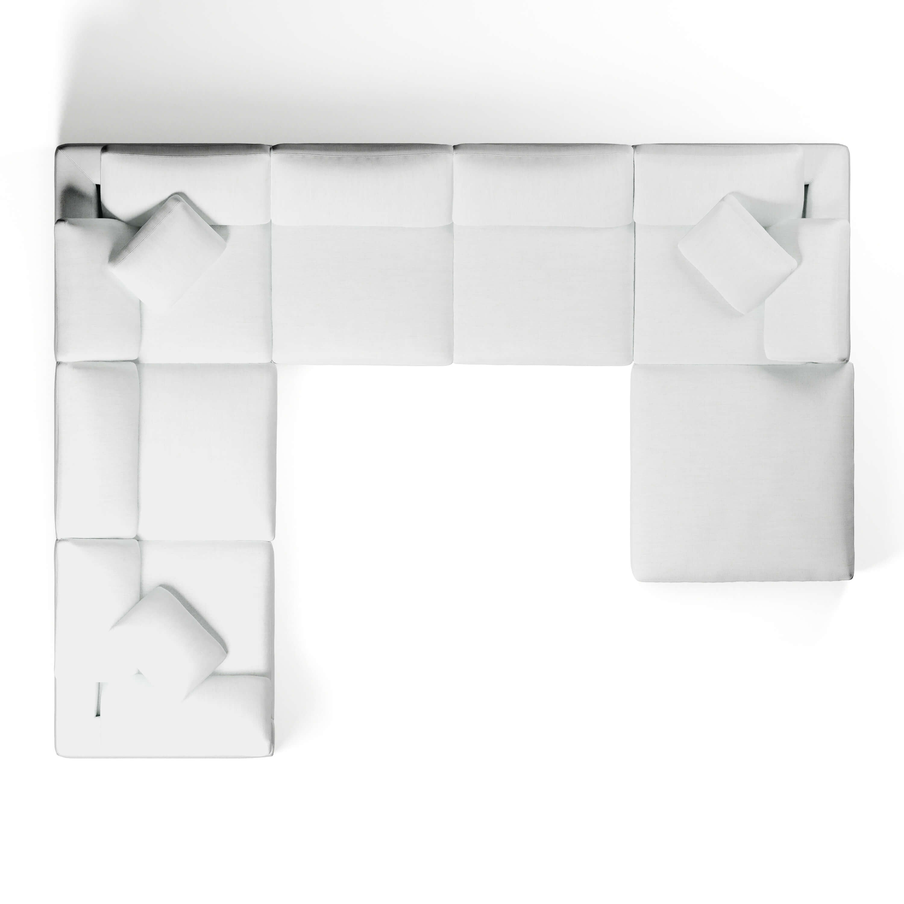 U-Sectional Sofa and Ottoman | U-Sectional Ottoman | Couch Haus