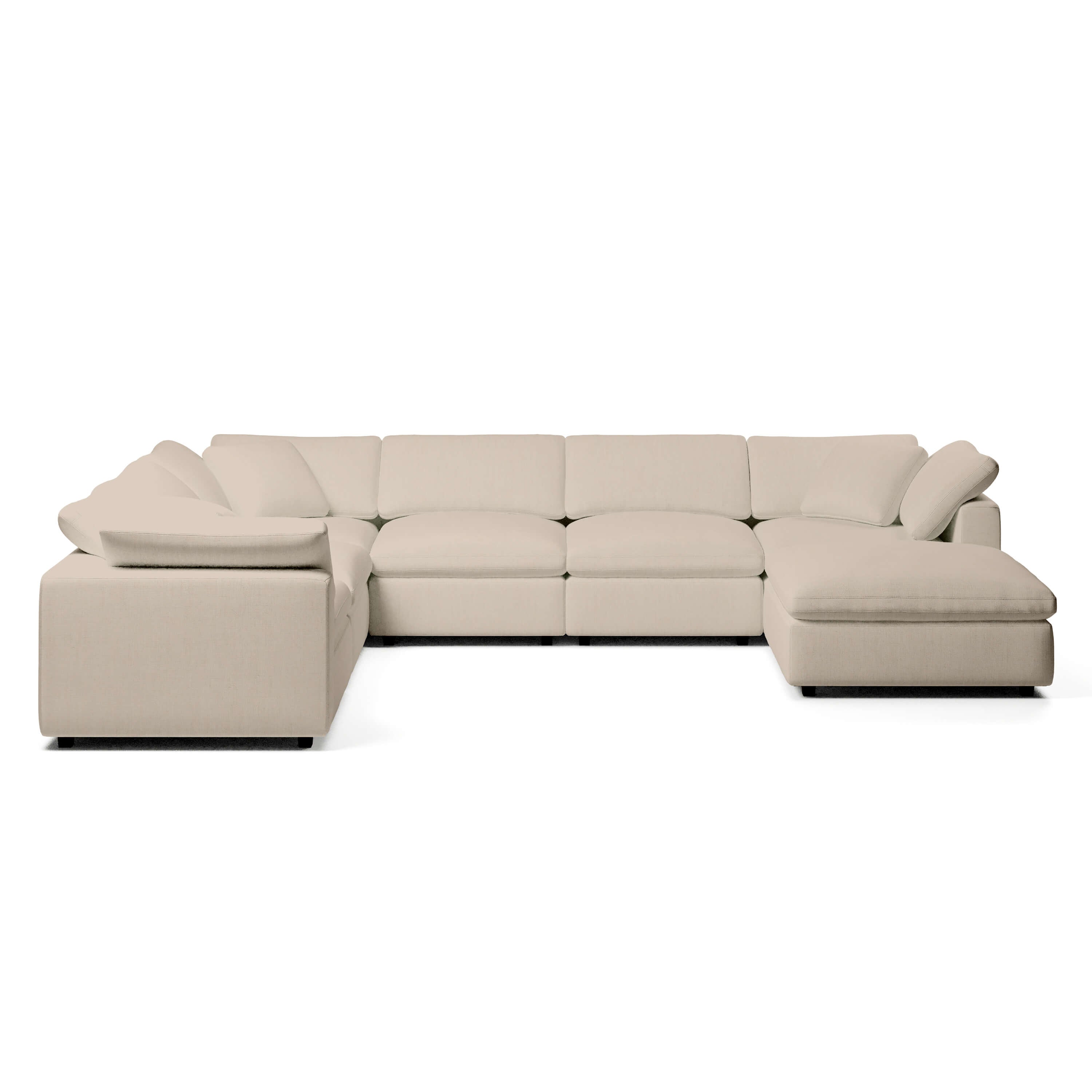 U-Sectional Sofa and Ottoman | U-Sectional Ottoman | Couch Haus