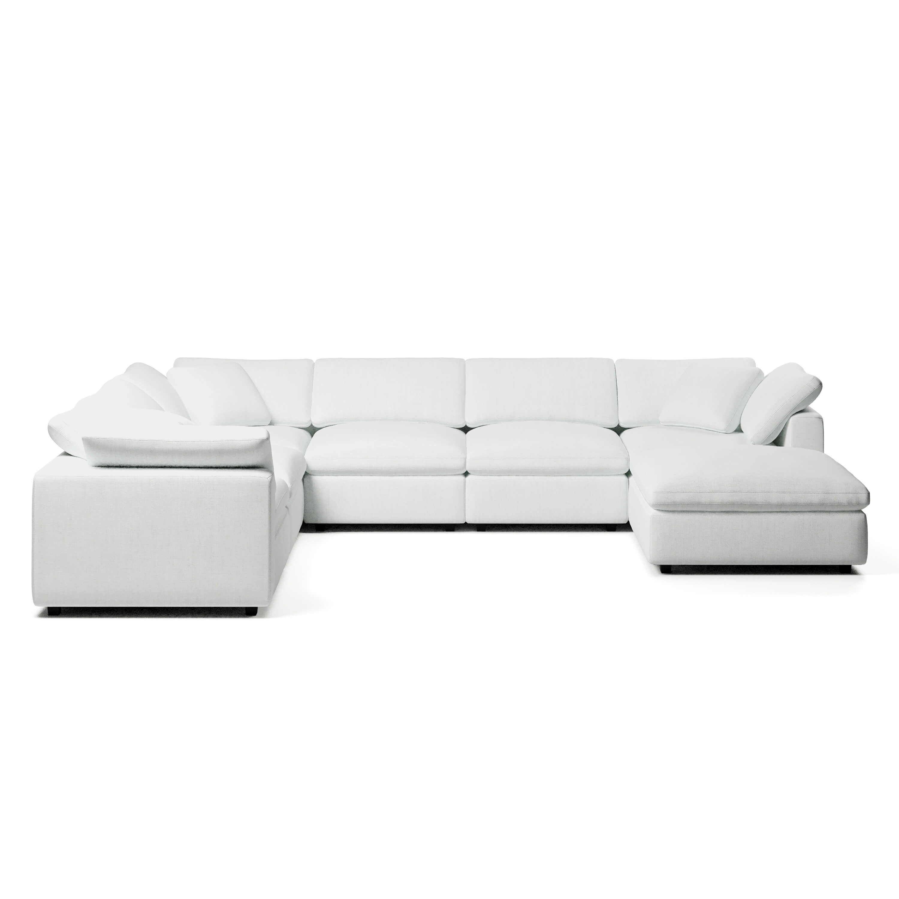U-Sectional Sofa and Ottoman | U-Sectional Ottoman | Couch Haus