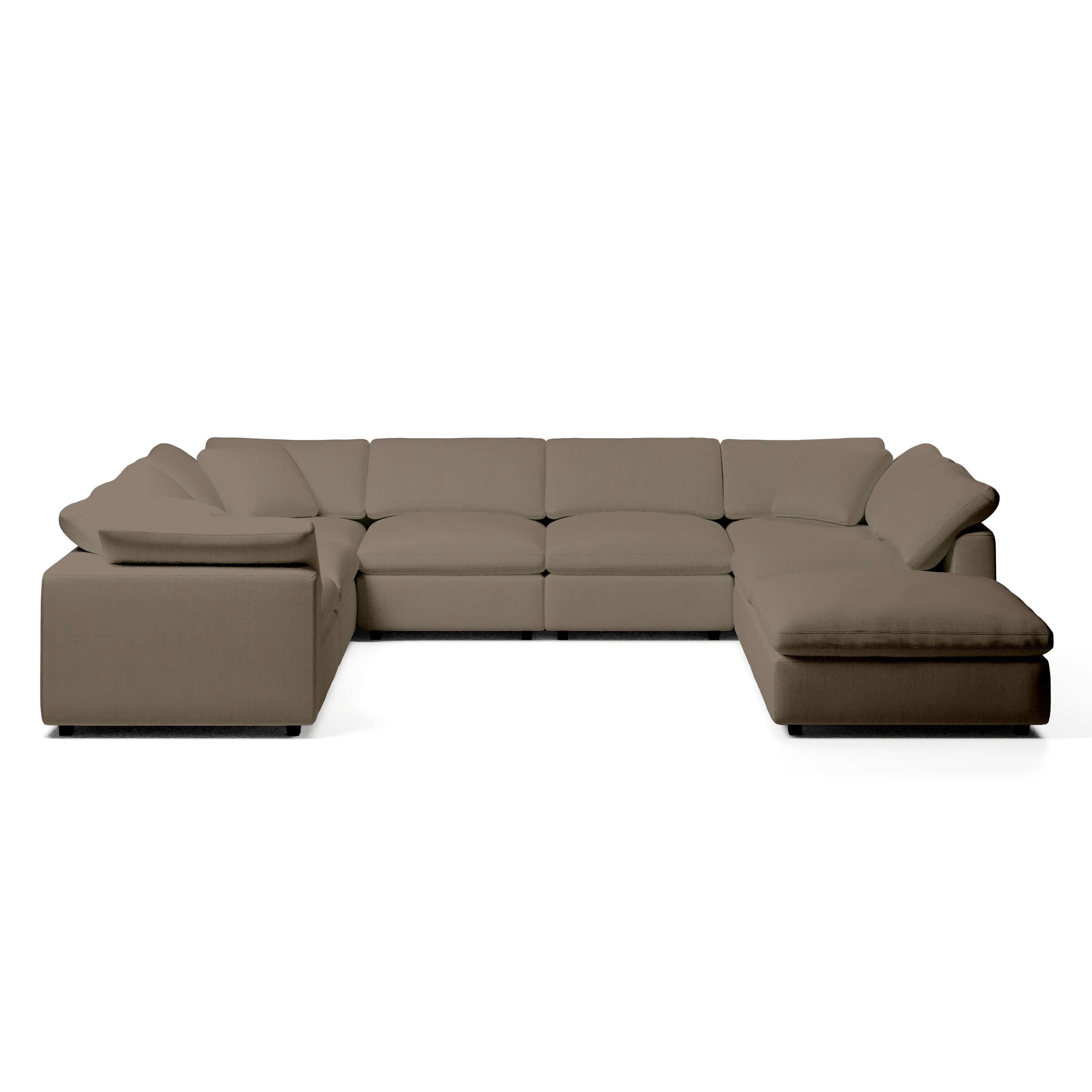 Modular Sofa and Ottoman | U-Sectional Modular Sofa | Couch Haus