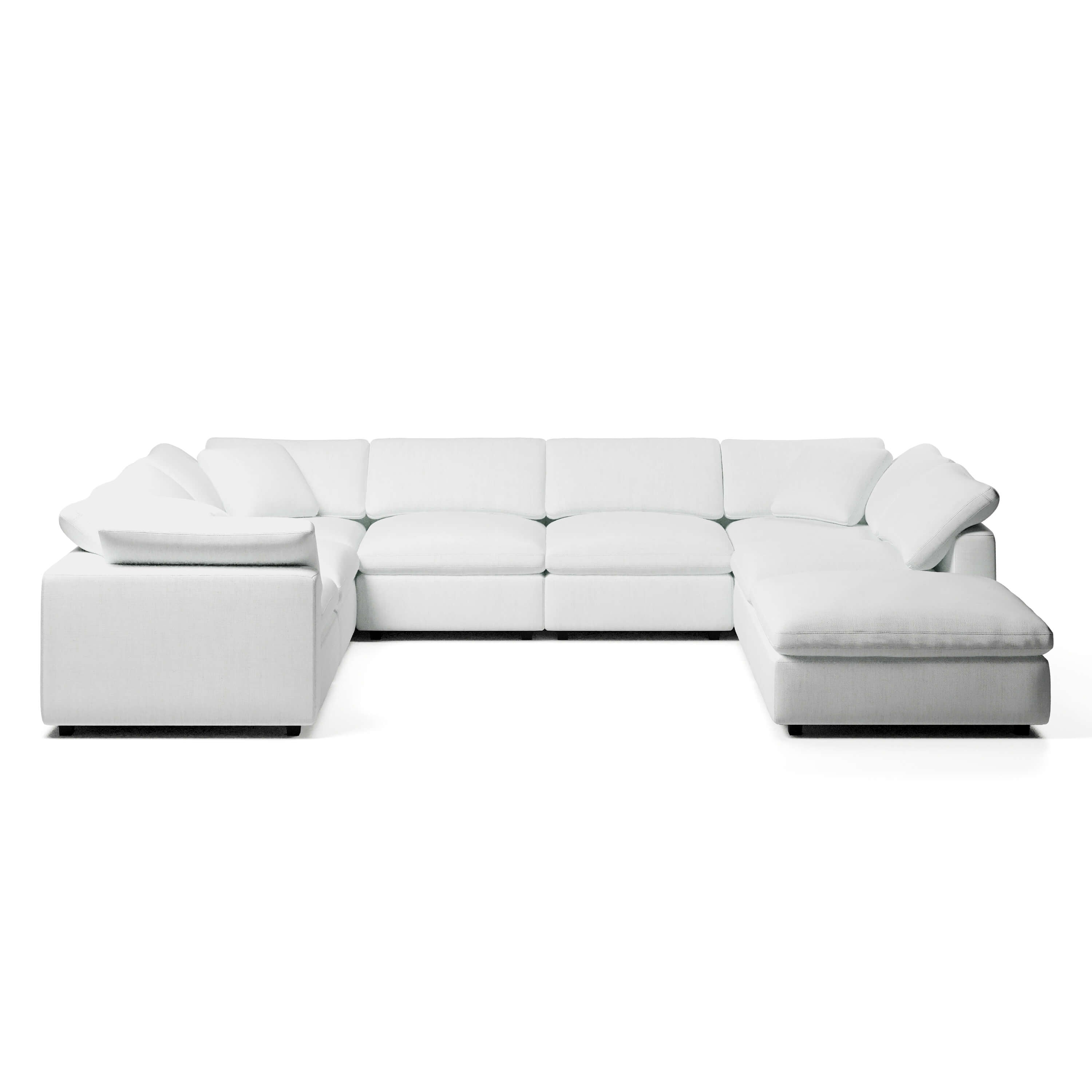 Modular Sofa and Ottoman | U-Sectional Modular Sofa | Couch Haus