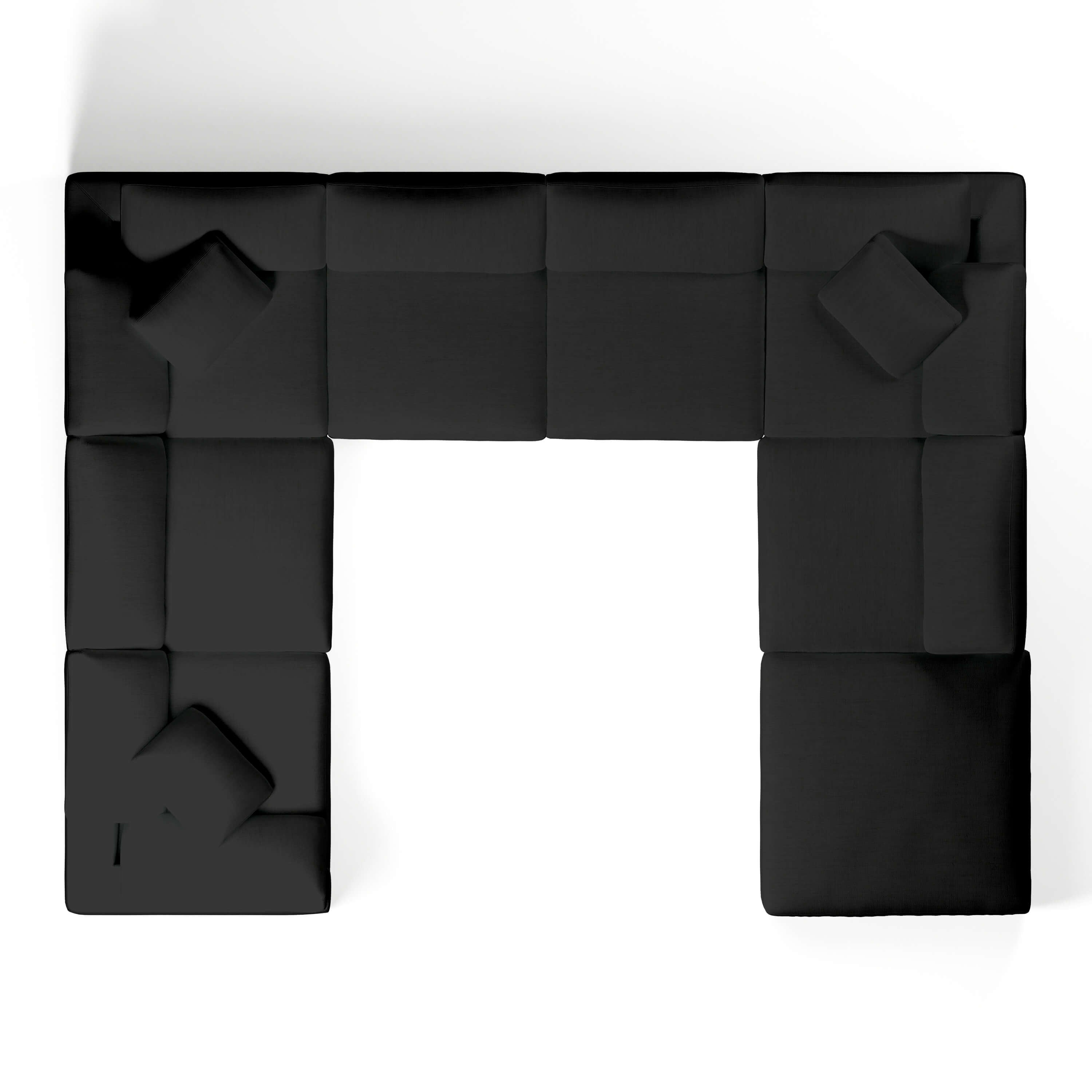 Modular Sofa and Ottoman | U-Sectional Modular Sofa | Couch Haus