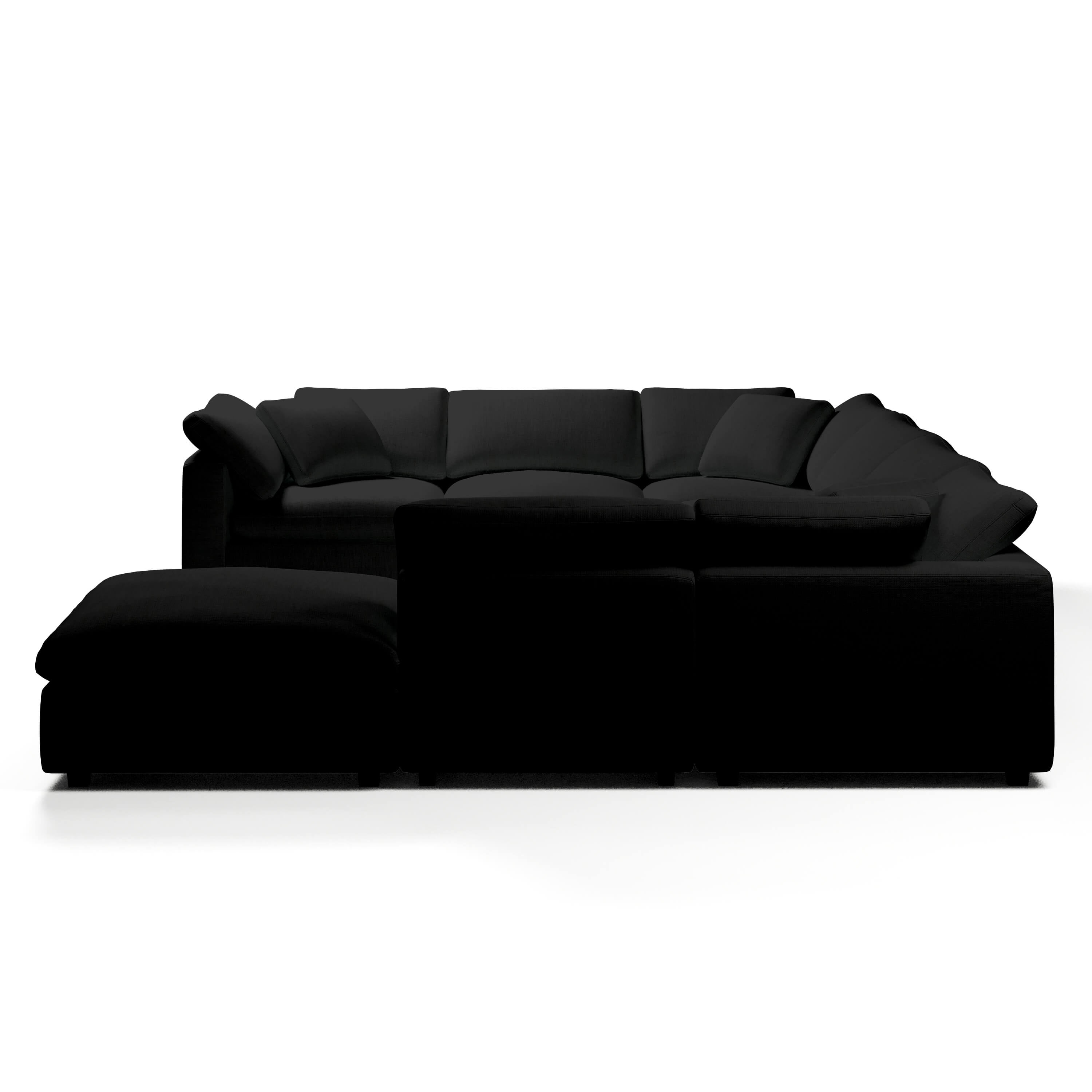 Modular Sofa and Ottoman | U-Sectional Modular Sofa | Couch Haus
