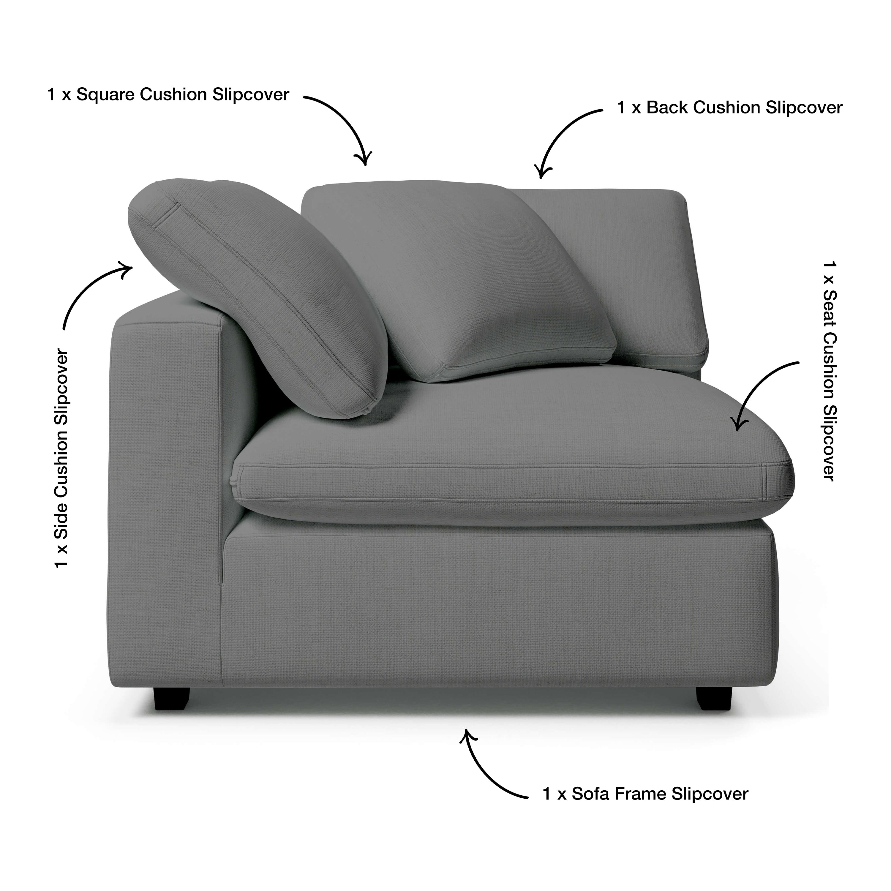 Comfy Sofa - Corner Chair Slipcover Replacement