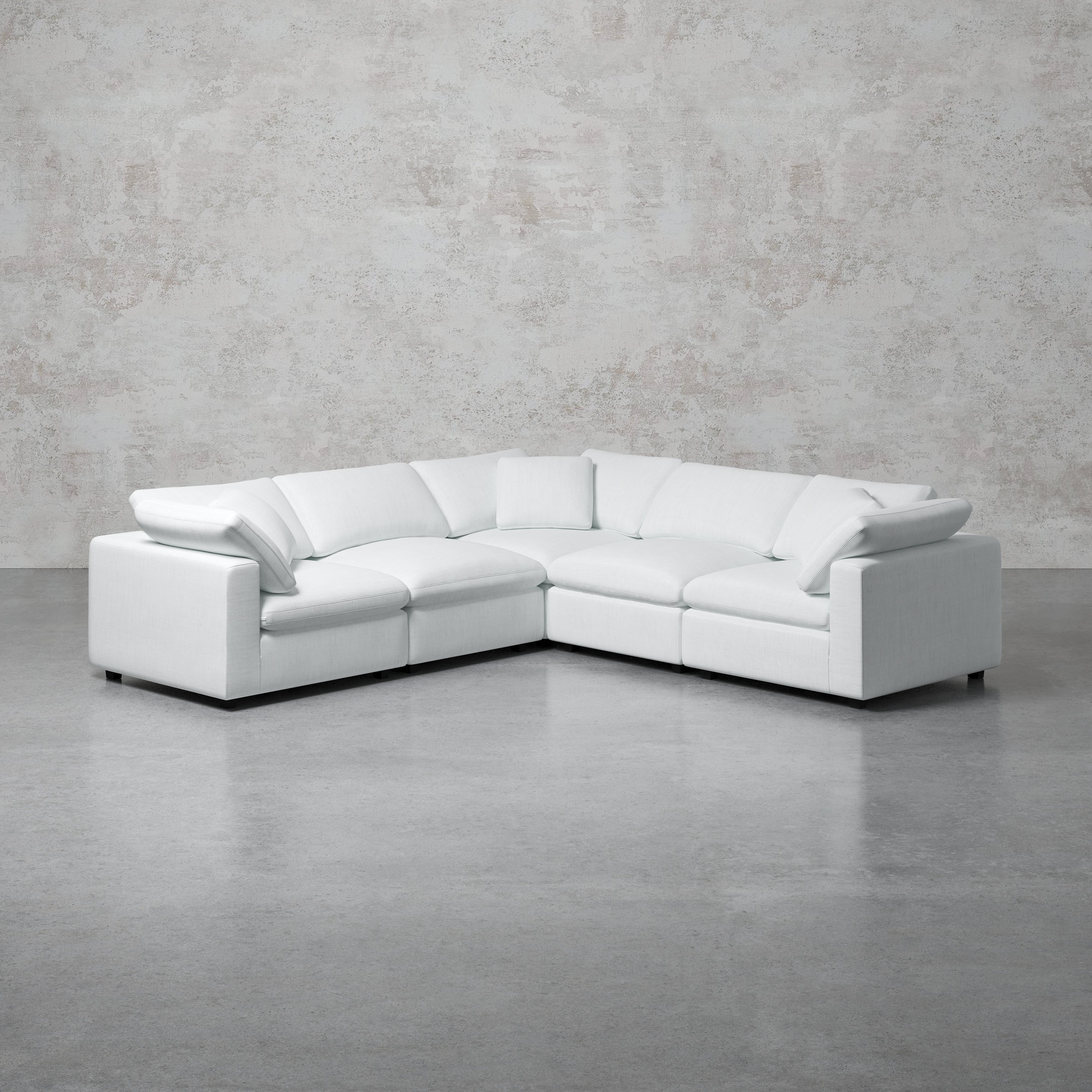 Comfy Modular Sofa - 5-Seater Modular L-Sectional