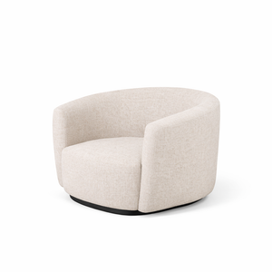 Beige armchair on a white background