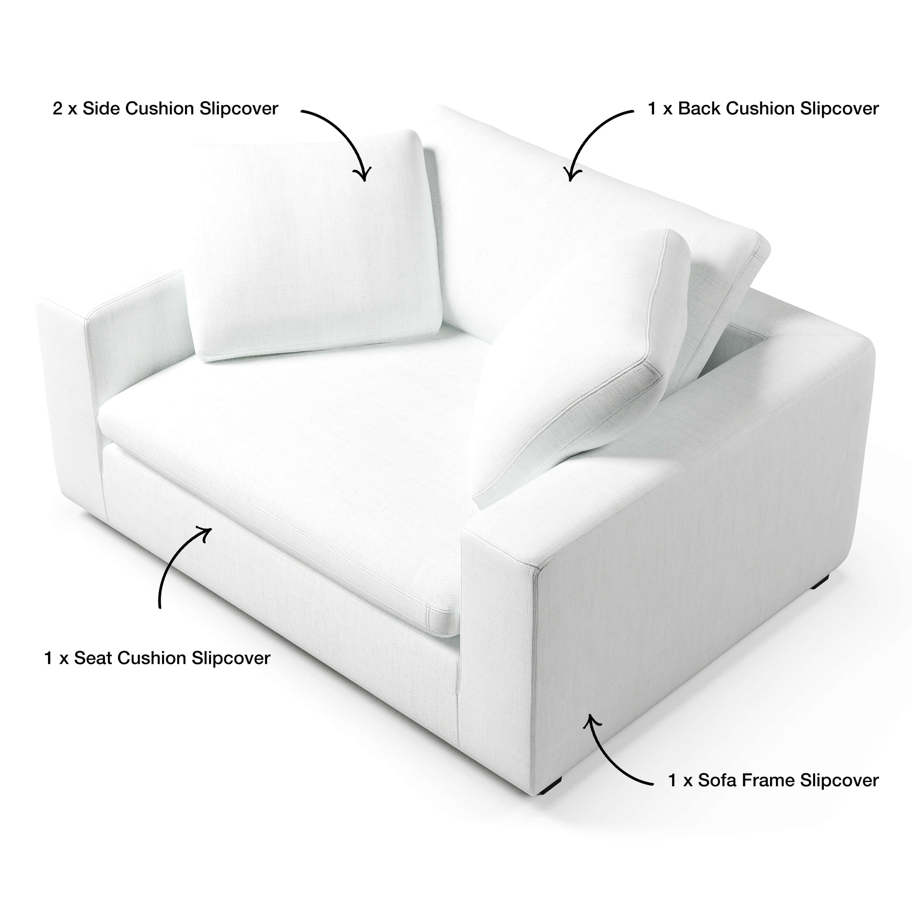 Chair-and-a-half Slipcover Replacement