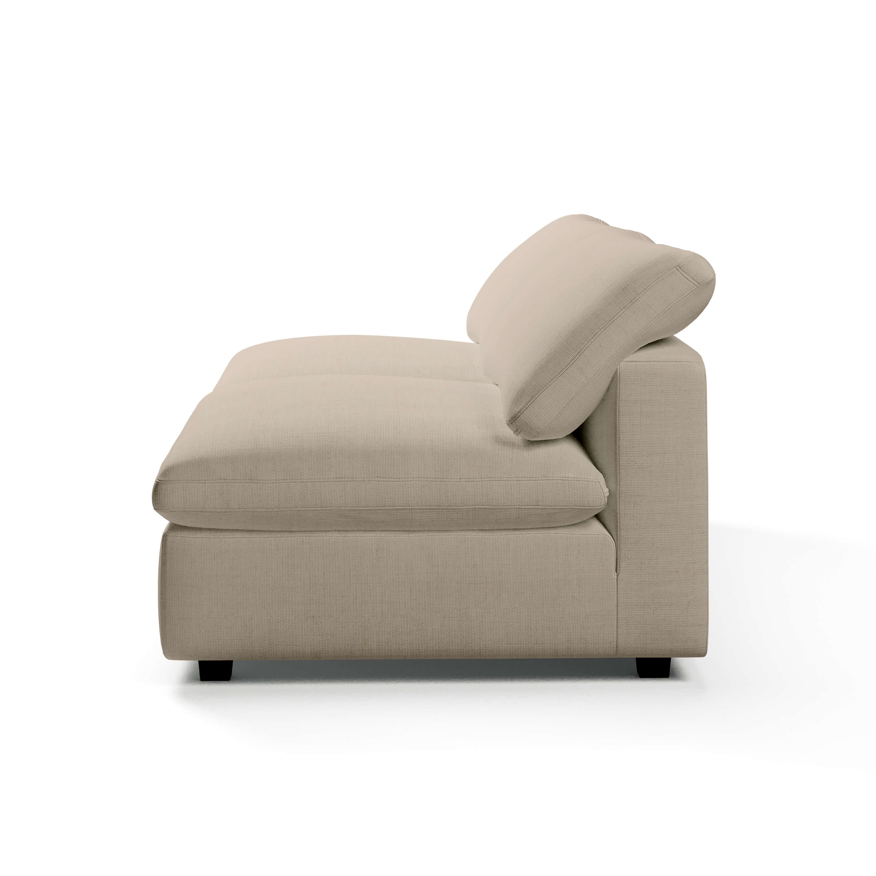 Comfy Modular Sofa - 2-Seater Armless