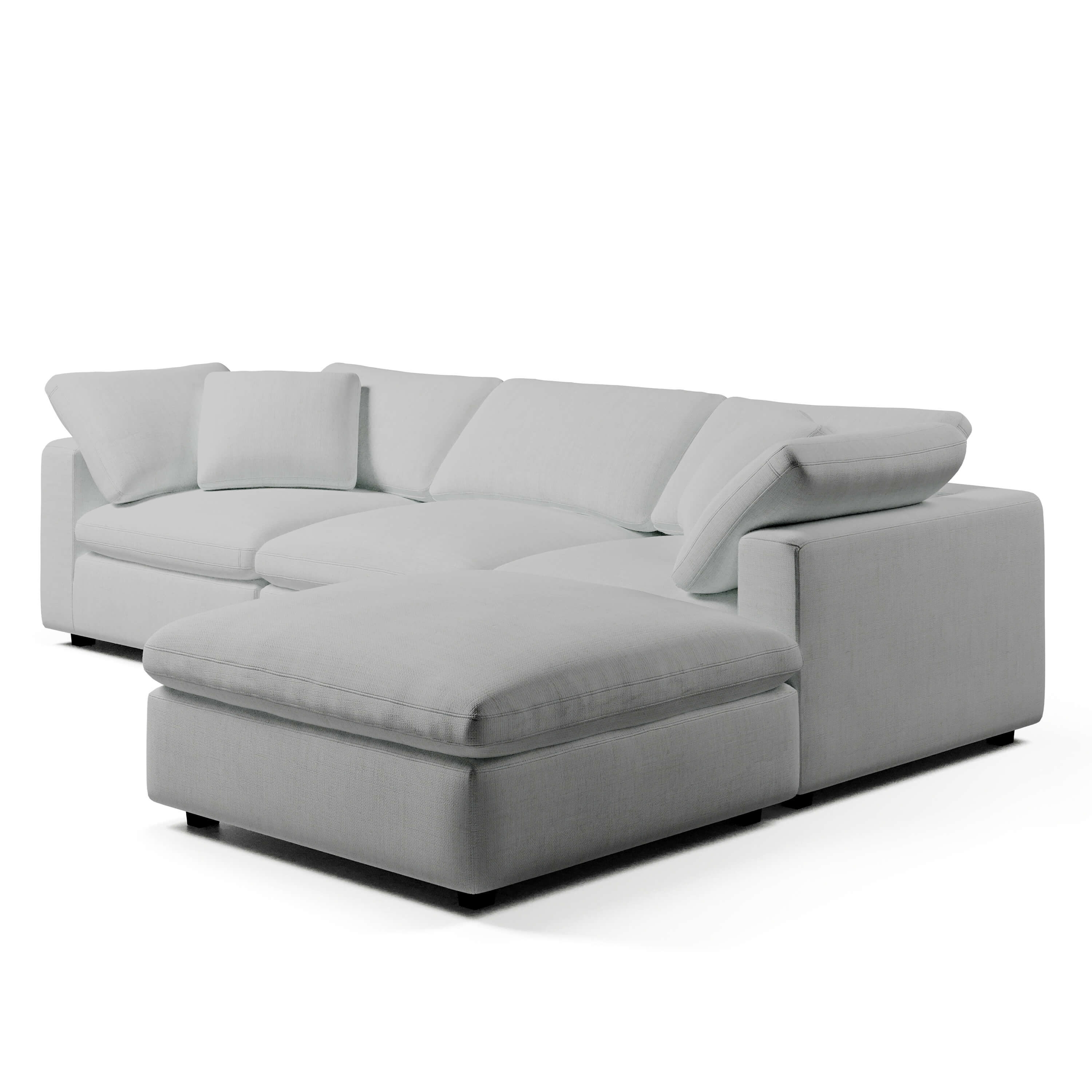 Comfy Modular Sofa - 3-Seater & Ottoman