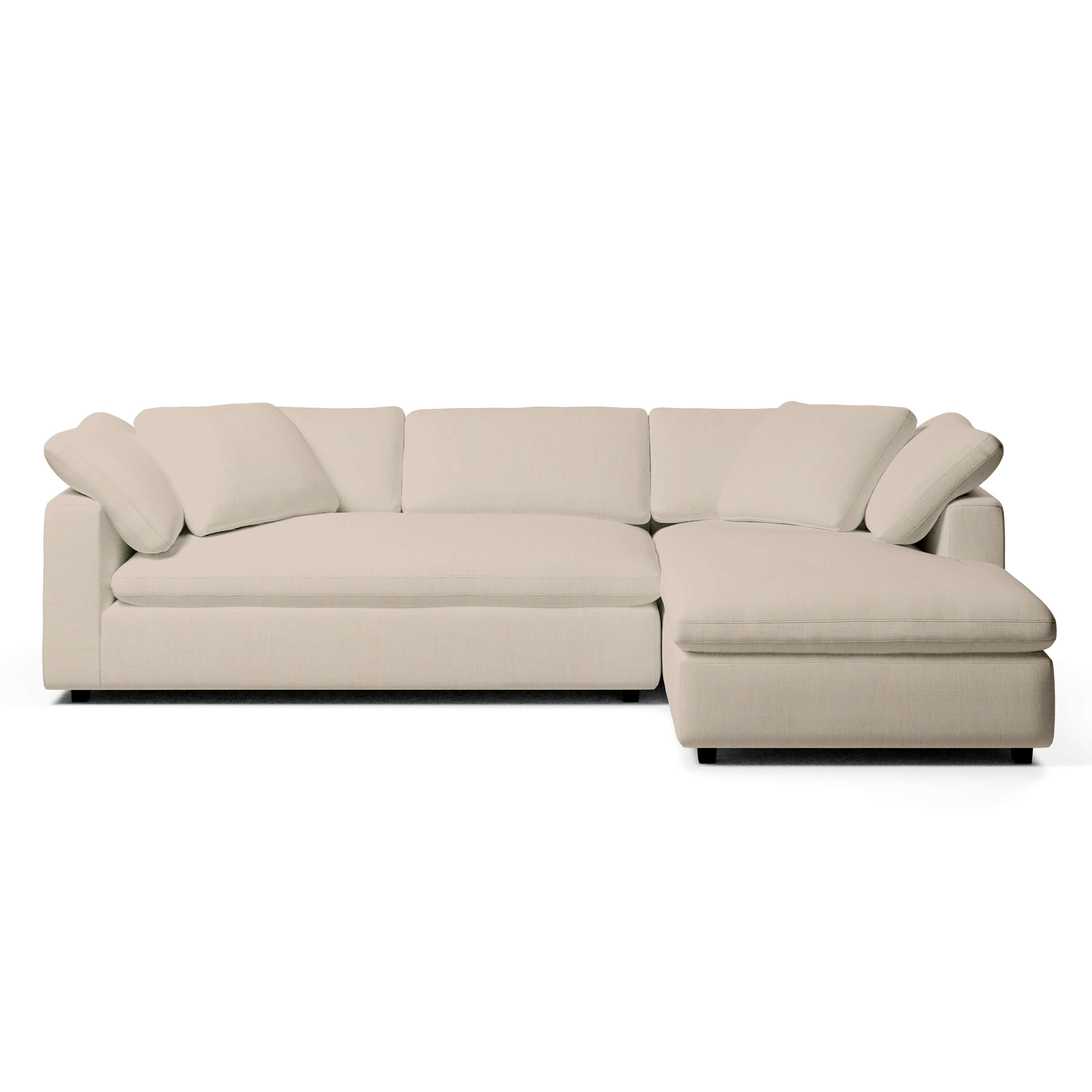 Comfy Modular Sofa - 3-Seater Right-Arm Chaise Bench-Seat