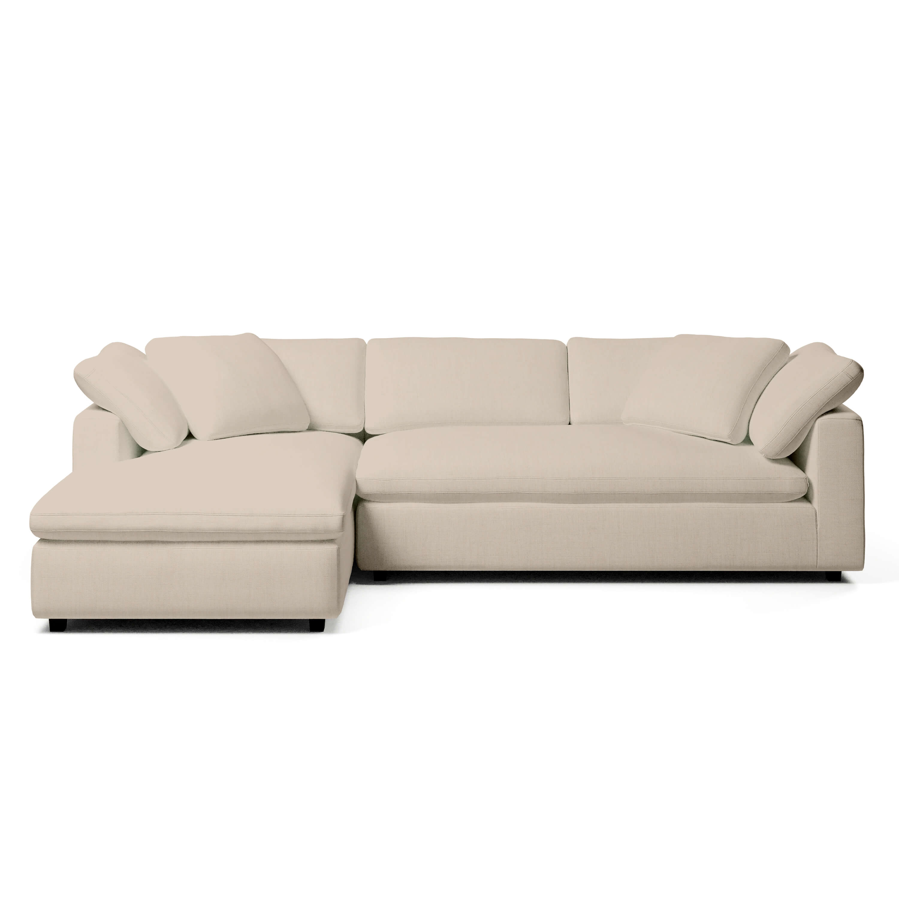 Comfy Modular Sofa - 3-Seater Left-Arm Chaise Bench-Seat
