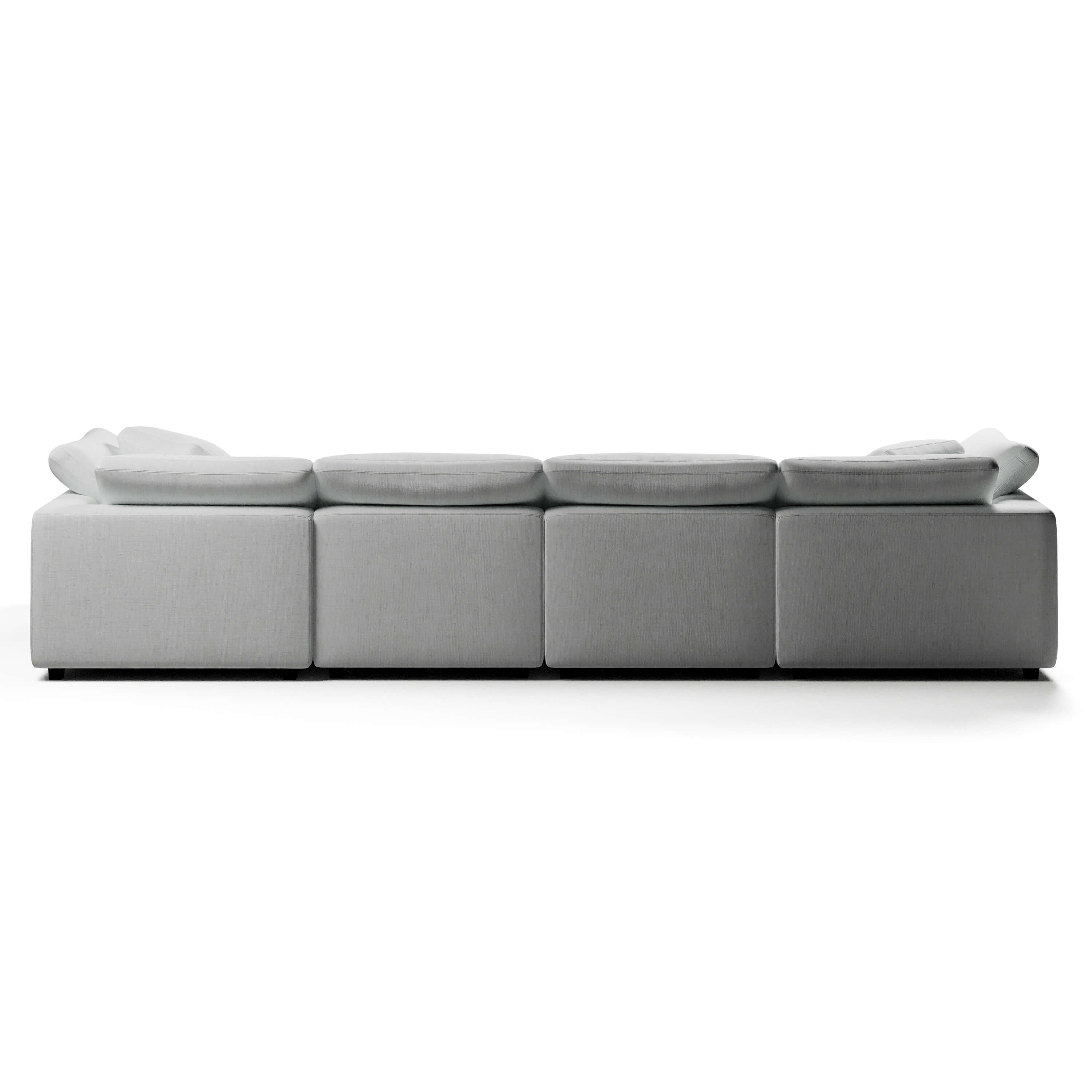Comfy Modular Sofa - 4-Seater Chaise Sectional - Right Hand Facing