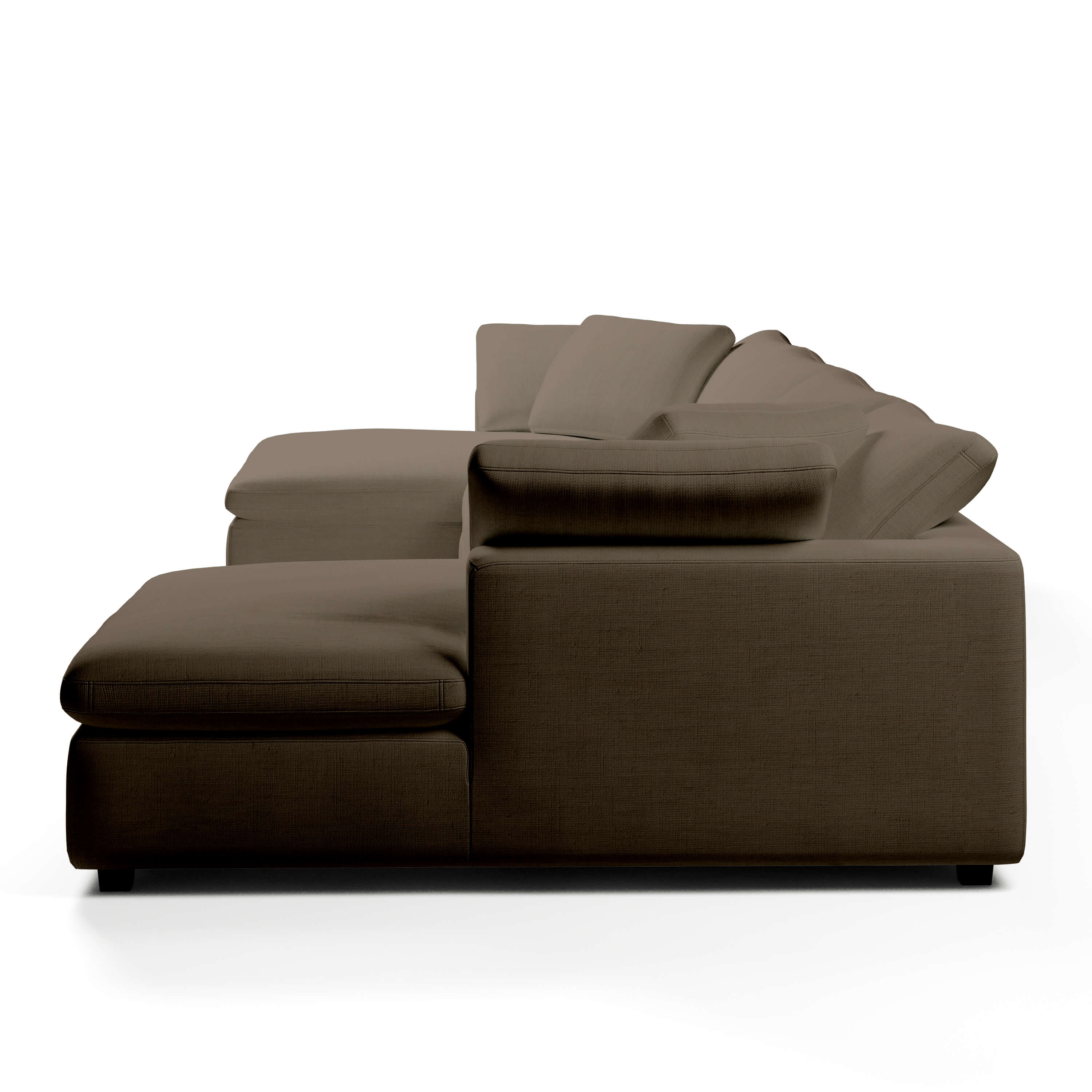 Comfy Modular Sofa - 4-Seater Chaise U-Sectional