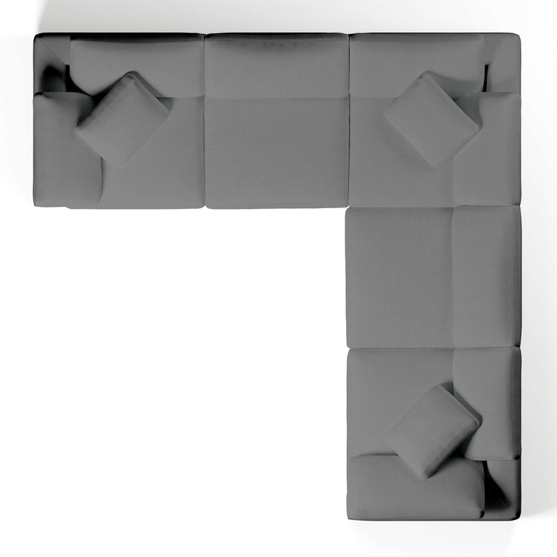 Comfy Modular Sofa - 5-Seater Modular L-Sectional