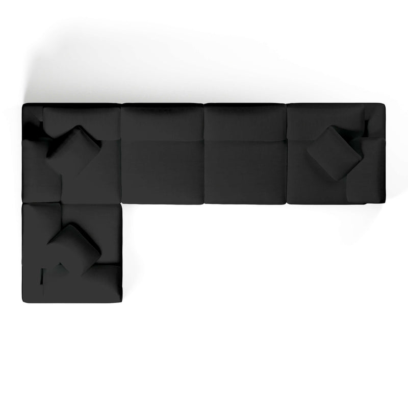 Comfy Modular Sofa - 5-Seater Modular L-Sectional