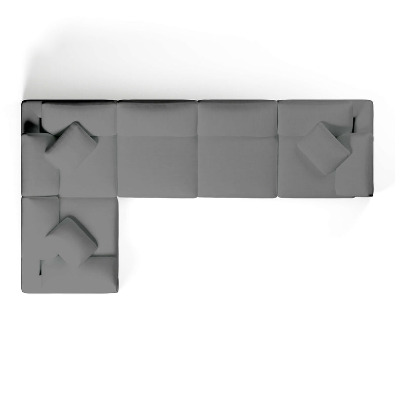 Comfy Modular Sofa - 5-Seater Modular L-Sectional