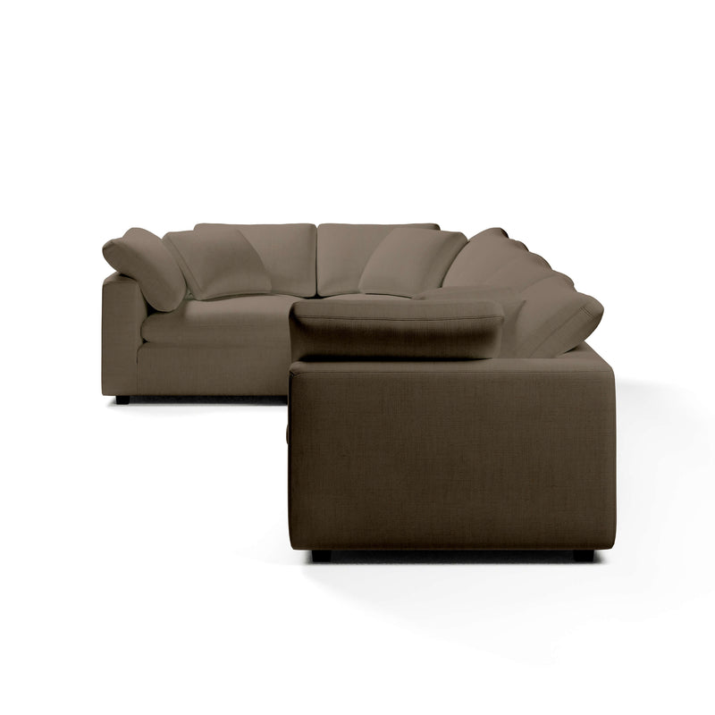 Comfy Modular Sofa - 5-Seater Modular L-Sectional