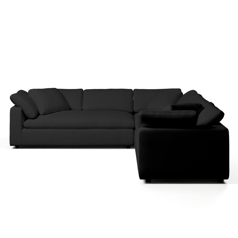 Comfy Modular Sofa - 5-Seater Bench-Seat L-Sectional & Ottoman