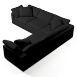 Comfy Modular Sofa - 5-Seater Bench-Seat L-Sectional & Ottoman