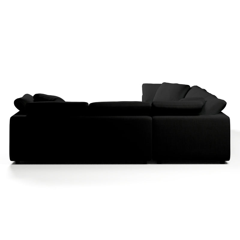 Comfy Modular Sofa - 5-Seater Bench-Seat L-Sectional & Ottoman