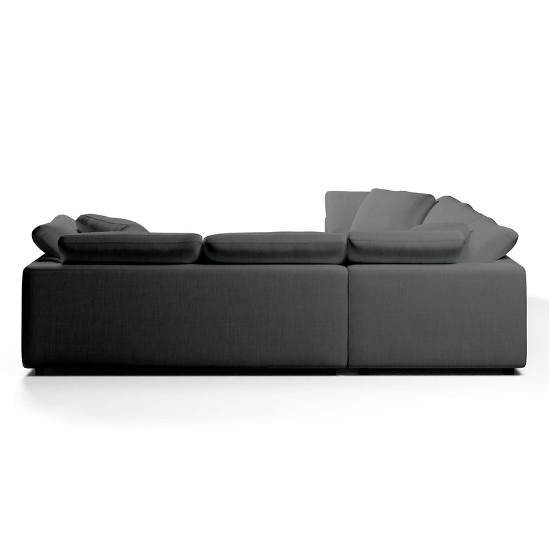 Comfy Modular Sofa - 5-Seater Bench-Seat L-Sectional & Ottoman