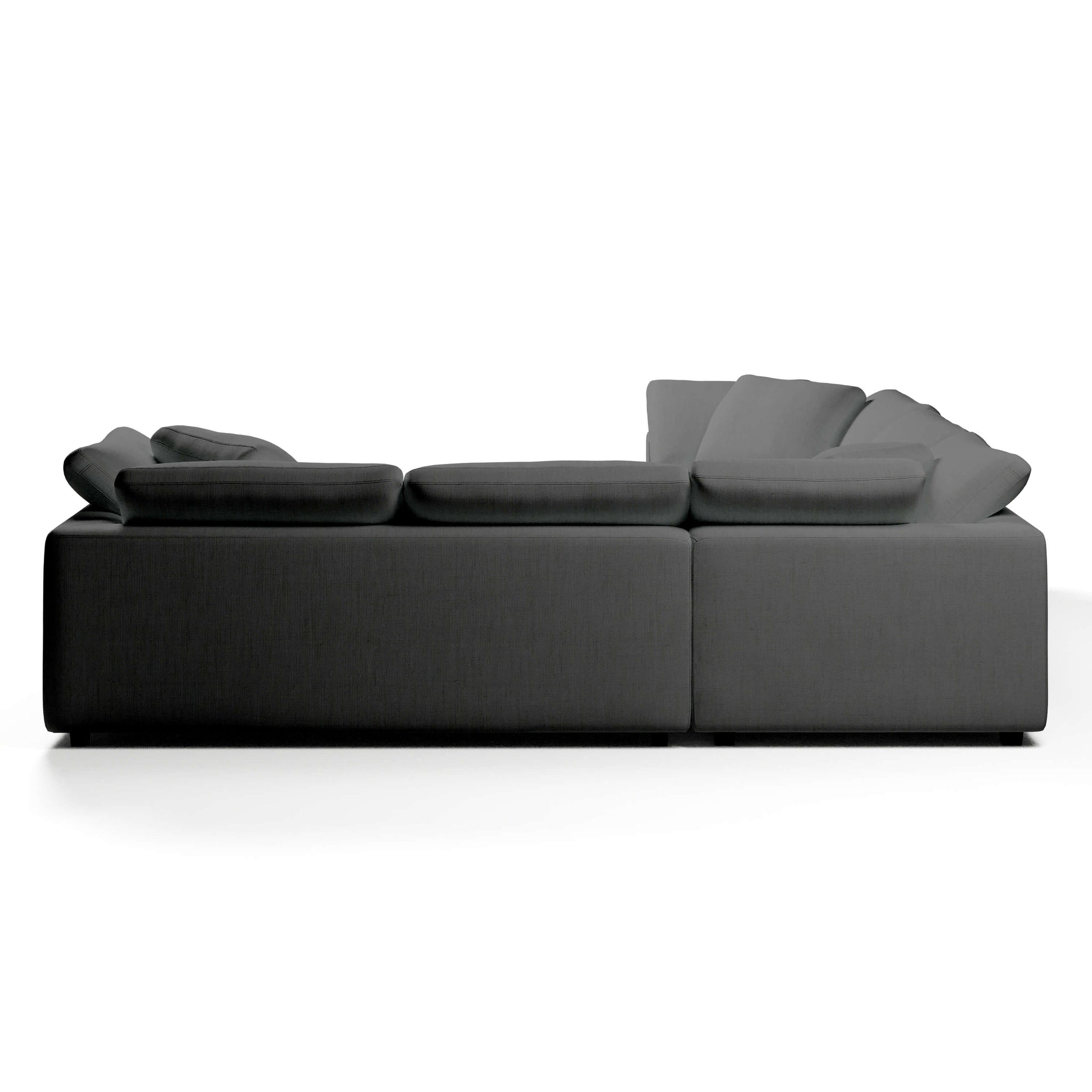 Comfy Modular Sofa - 5-Seater Bench-Seat L-Sectional & Ottoman