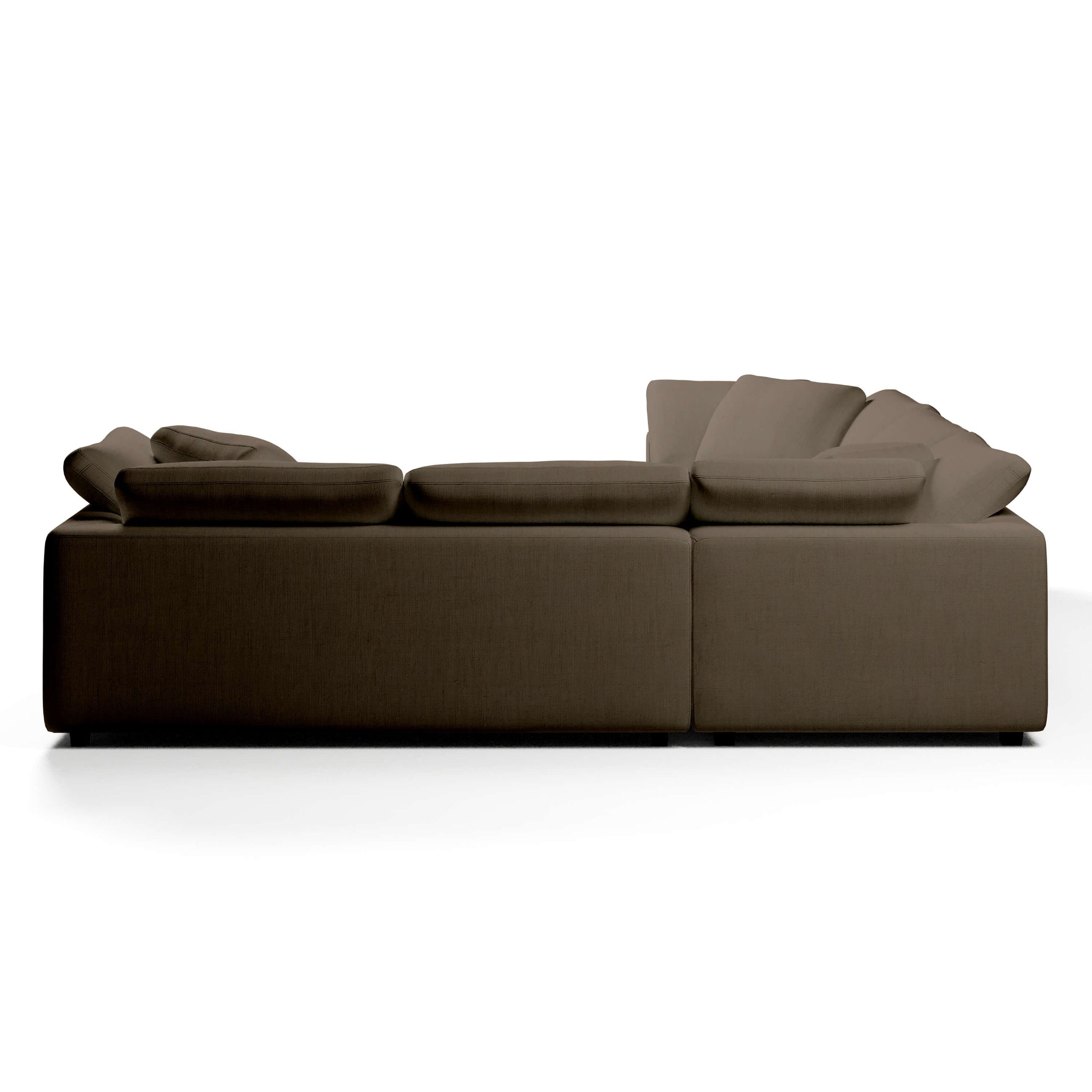 Comfy Modular Sofa - 5-Seater Bench-Seat L-Sectional & Ottoman