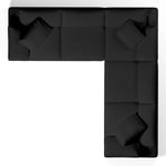 Comfy Modular Sofa - 5-Seater Bench-Seat L-Sectional & Ottoman