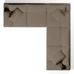 Comfy Modular Sofa - 5-Seater Bench-Seat L-Sectional & Ottoman