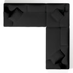 Comfy Modular Sofa - 5-Seater Bench-Seat L-Sectional & Ottoman