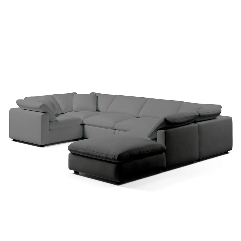 U-Sectional Sofa and Ottoman | U-Sectional Ottoman | Couch Haus