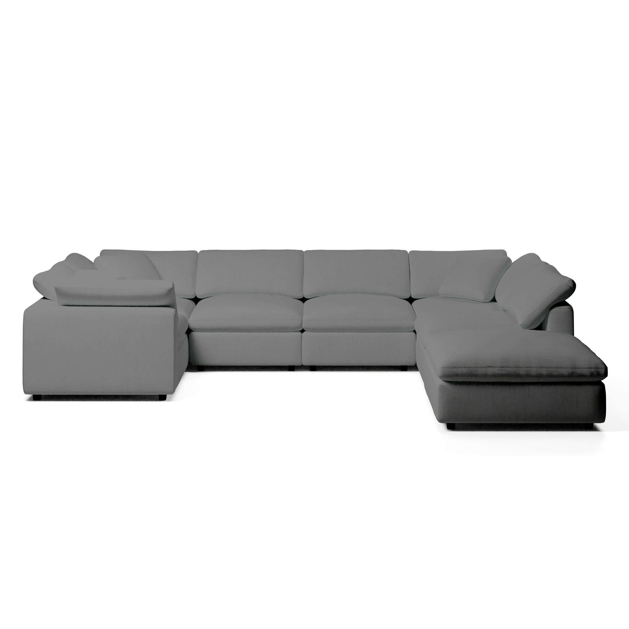 U-Sectional Sofa and Ottoman | U-Sectional Ottoman | Couch Haus