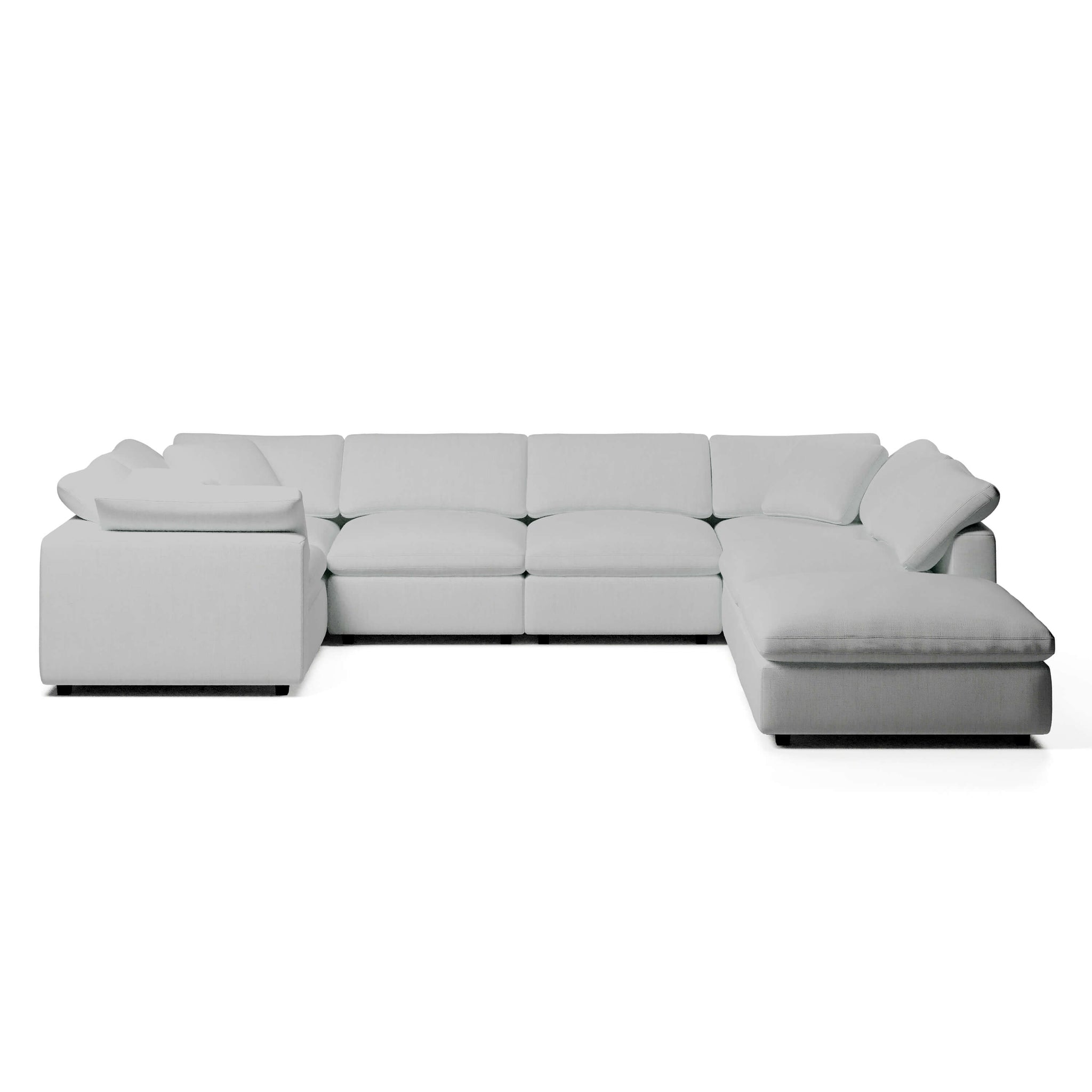 U-Sectional Sofa and Ottoman | U-Sectional Ottoman | Couch Haus