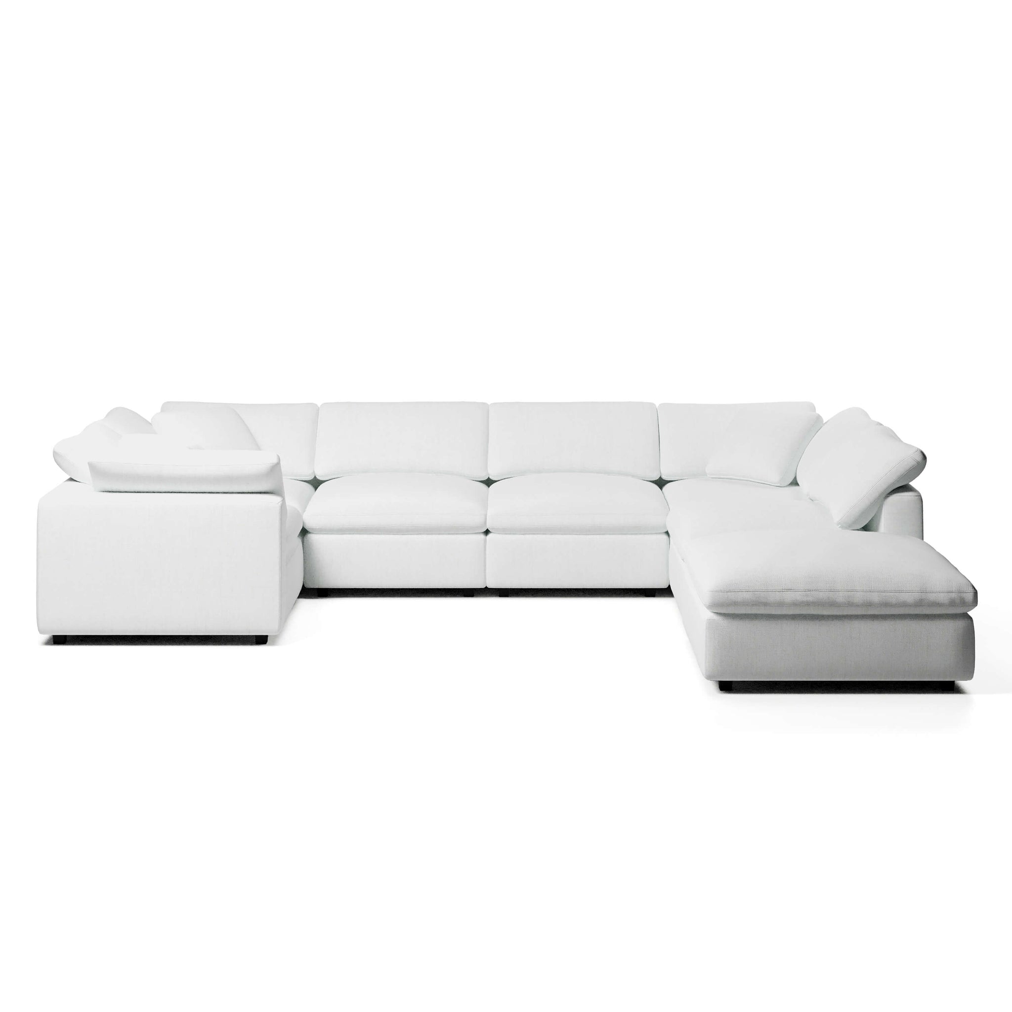 U-Sectional Sofa and Ottoman | U-Sectional Ottoman | Couch Haus