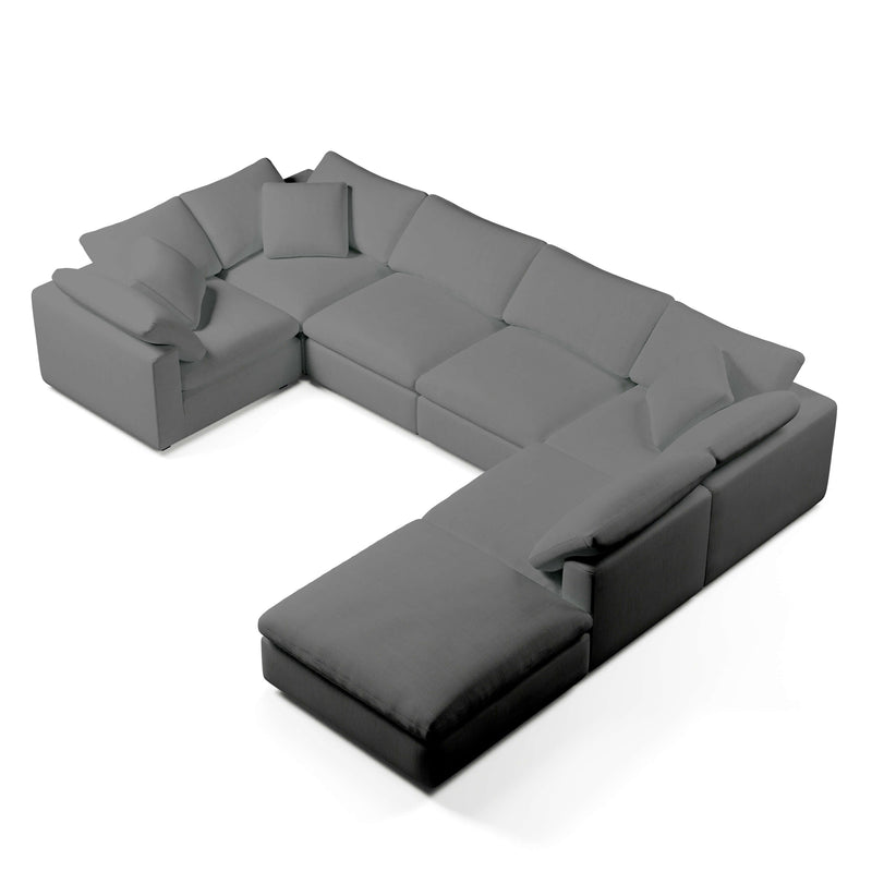 U-Sectional Sofa and Ottoman | U-Sectional Ottoman | Couch Haus