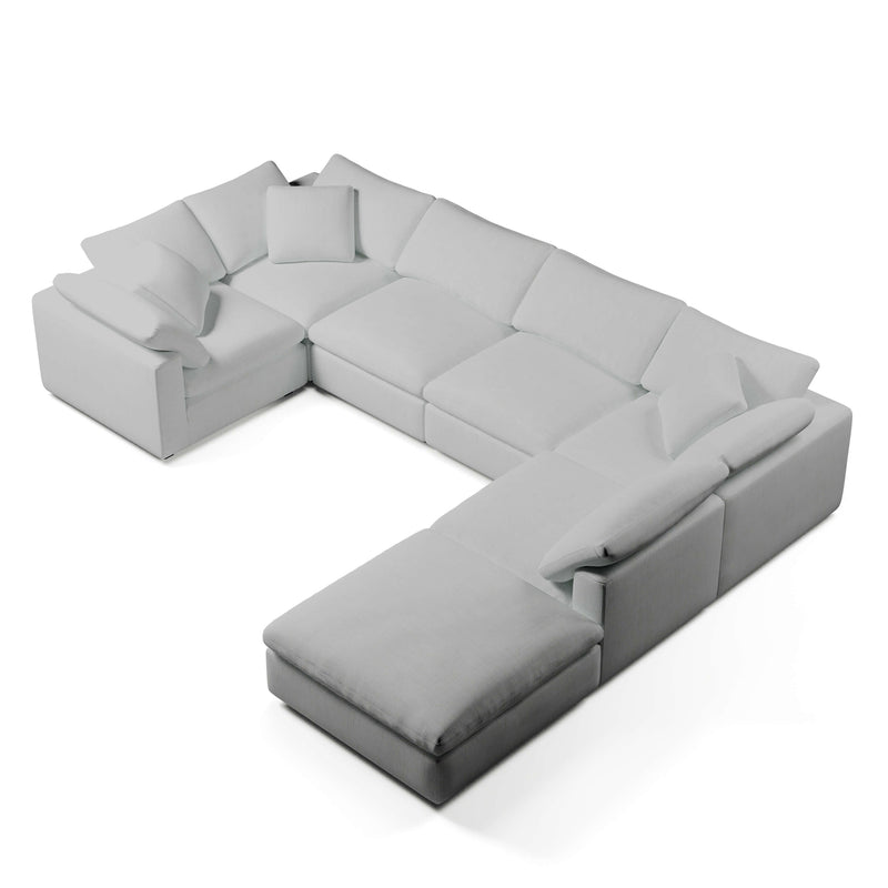 U-Sectional Sofa and Ottoman | U-Sectional Ottoman | Couch Haus