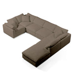 Comfy Modular Sofa - 6-Seater & Ottoman U-Sectional