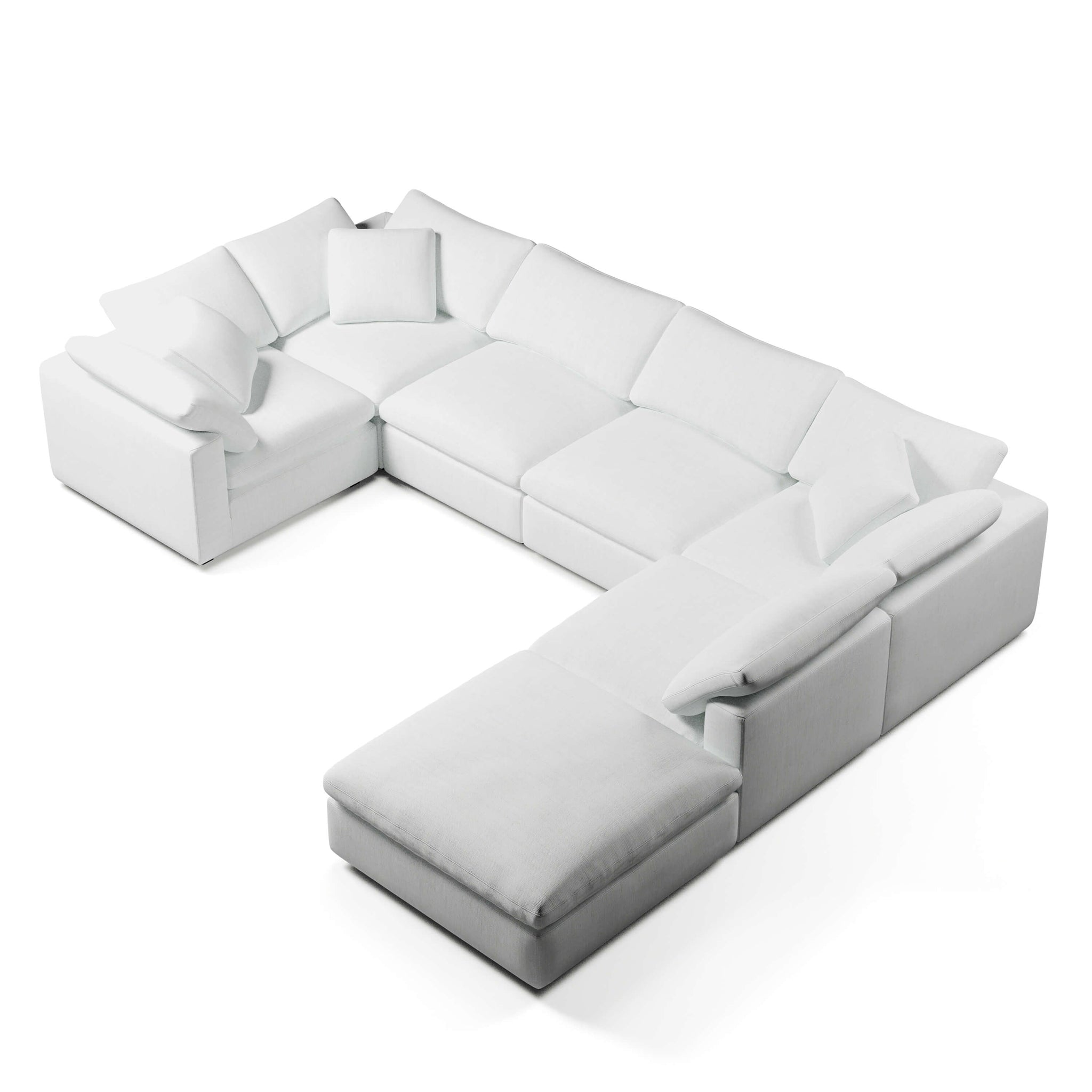 U-Sectional Sofa and Ottoman | U-Sectional Ottoman | Couch Haus