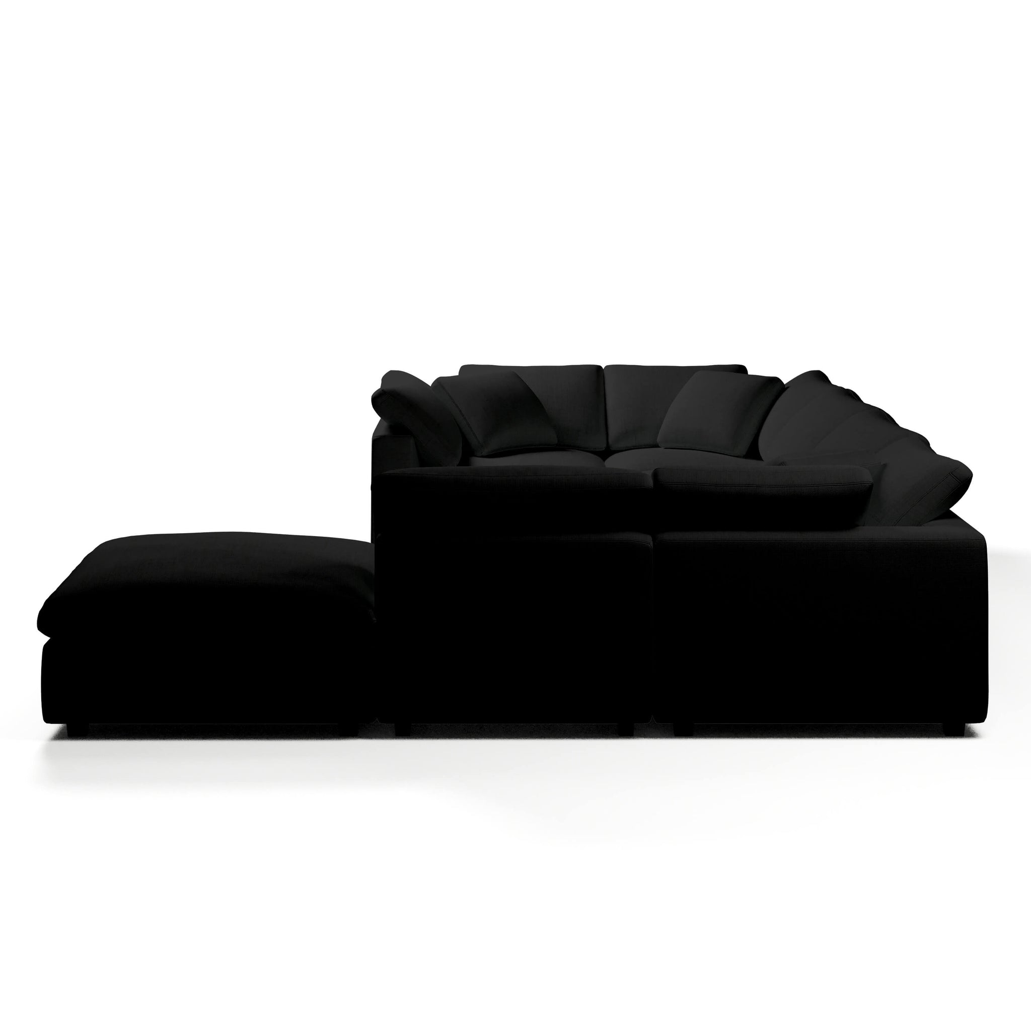 Comfy Modular Sofa - 6-Seater & Ottoman U-Sectional