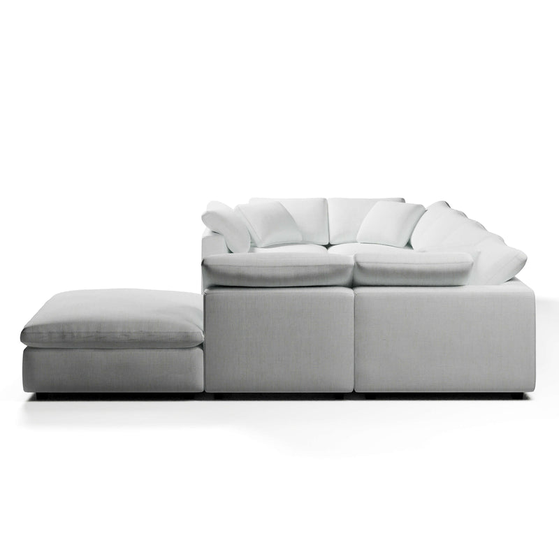 U-Sectional Sofa and Ottoman | U-Sectional Ottoman | Couch Haus