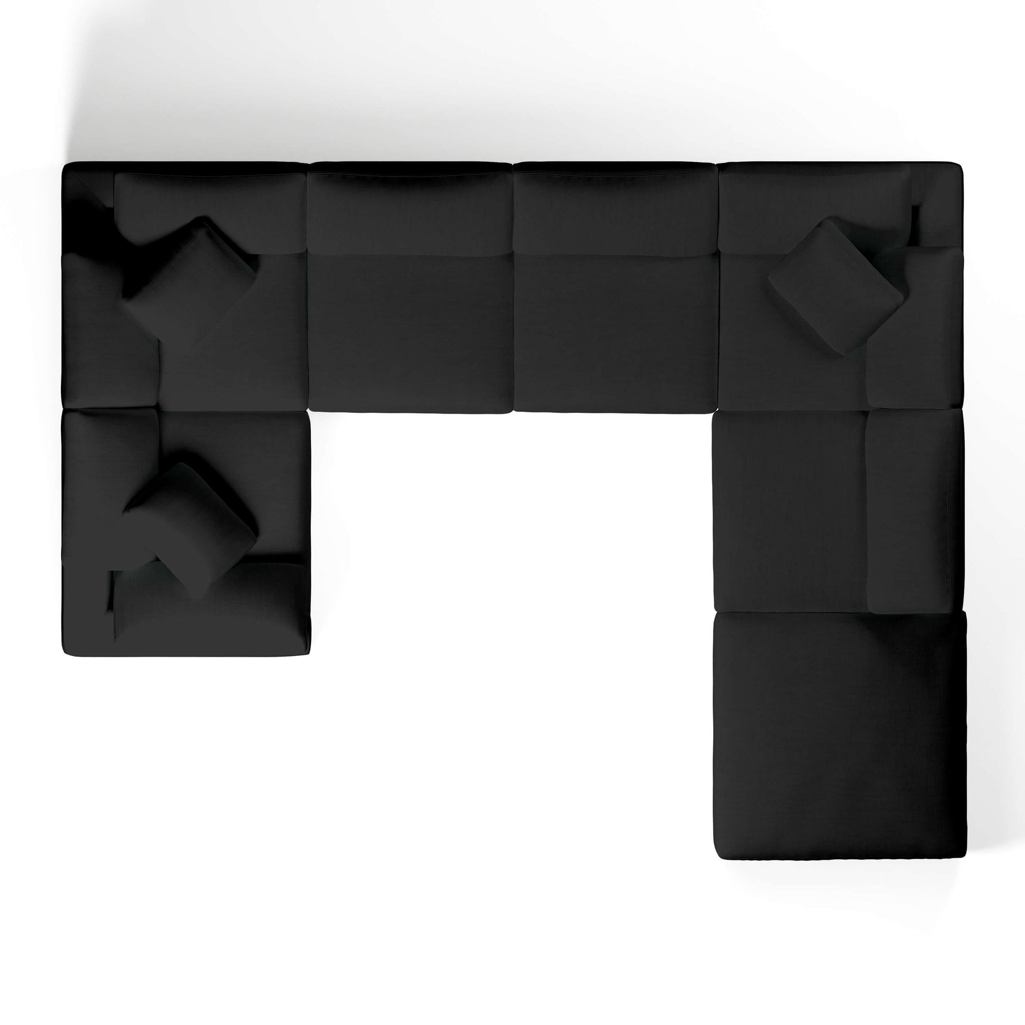 Comfy Modular Sofa - 6-Seater & Ottoman U-Sectional