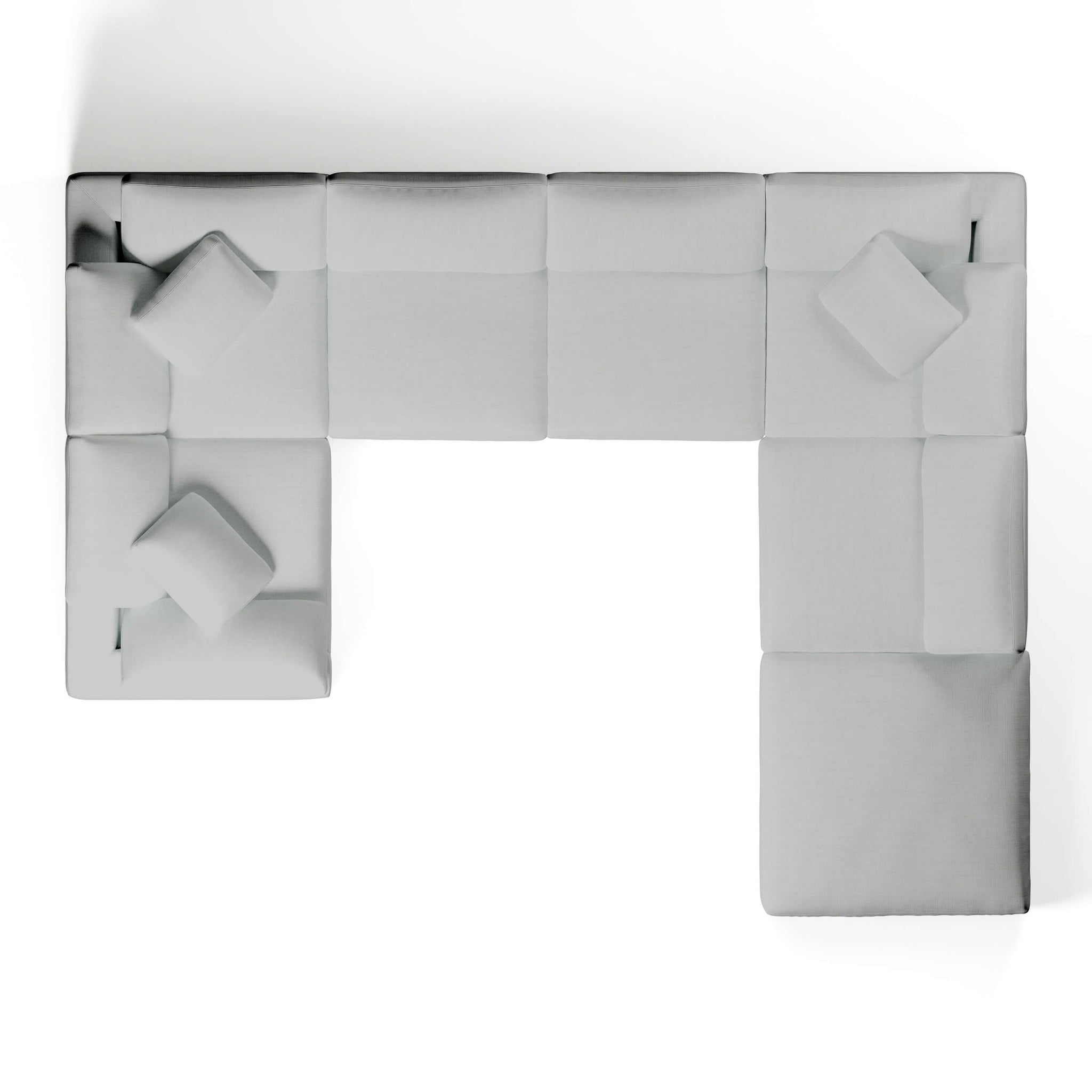 U-Sectional Sofa and Ottoman | U-Sectional Ottoman | Couch Haus