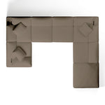 Comfy Modular Sofa - 6-Seater & Ottoman U-Sectional