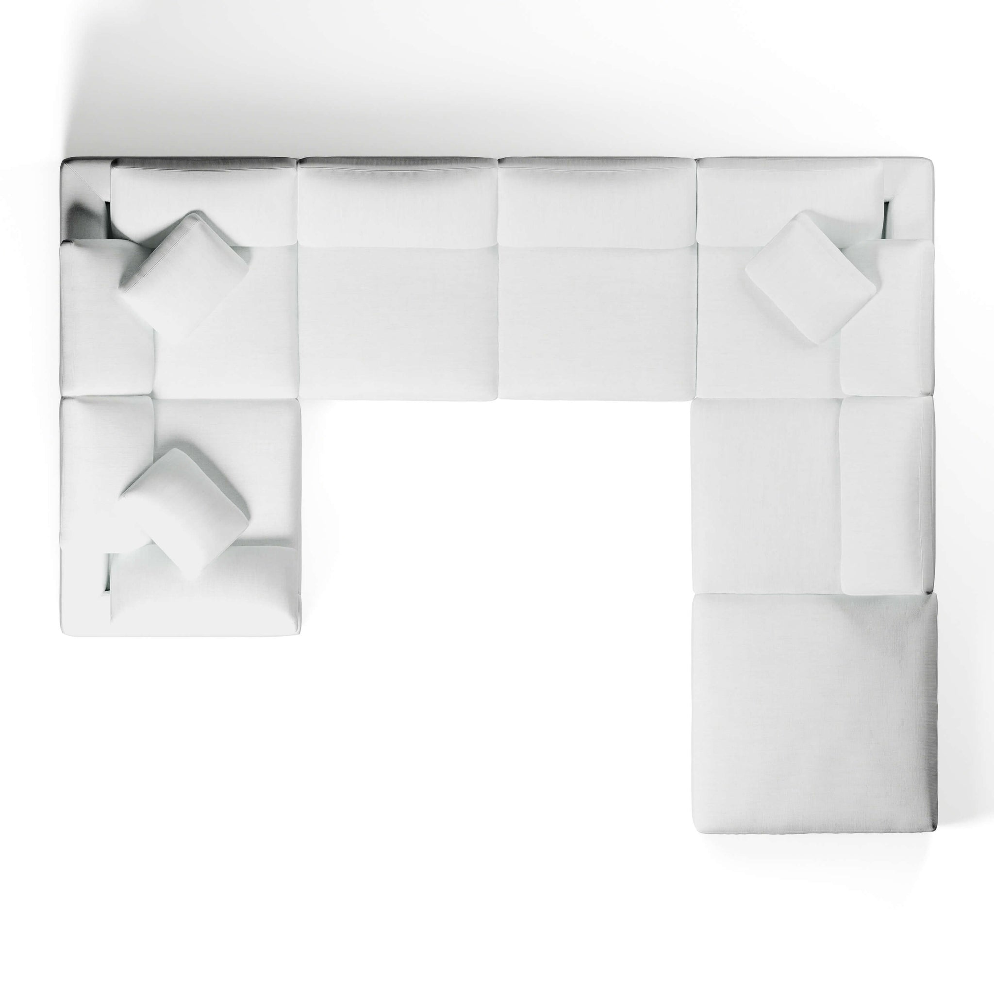 U-Sectional Sofa and Ottoman | U-Sectional Ottoman | Couch Haus