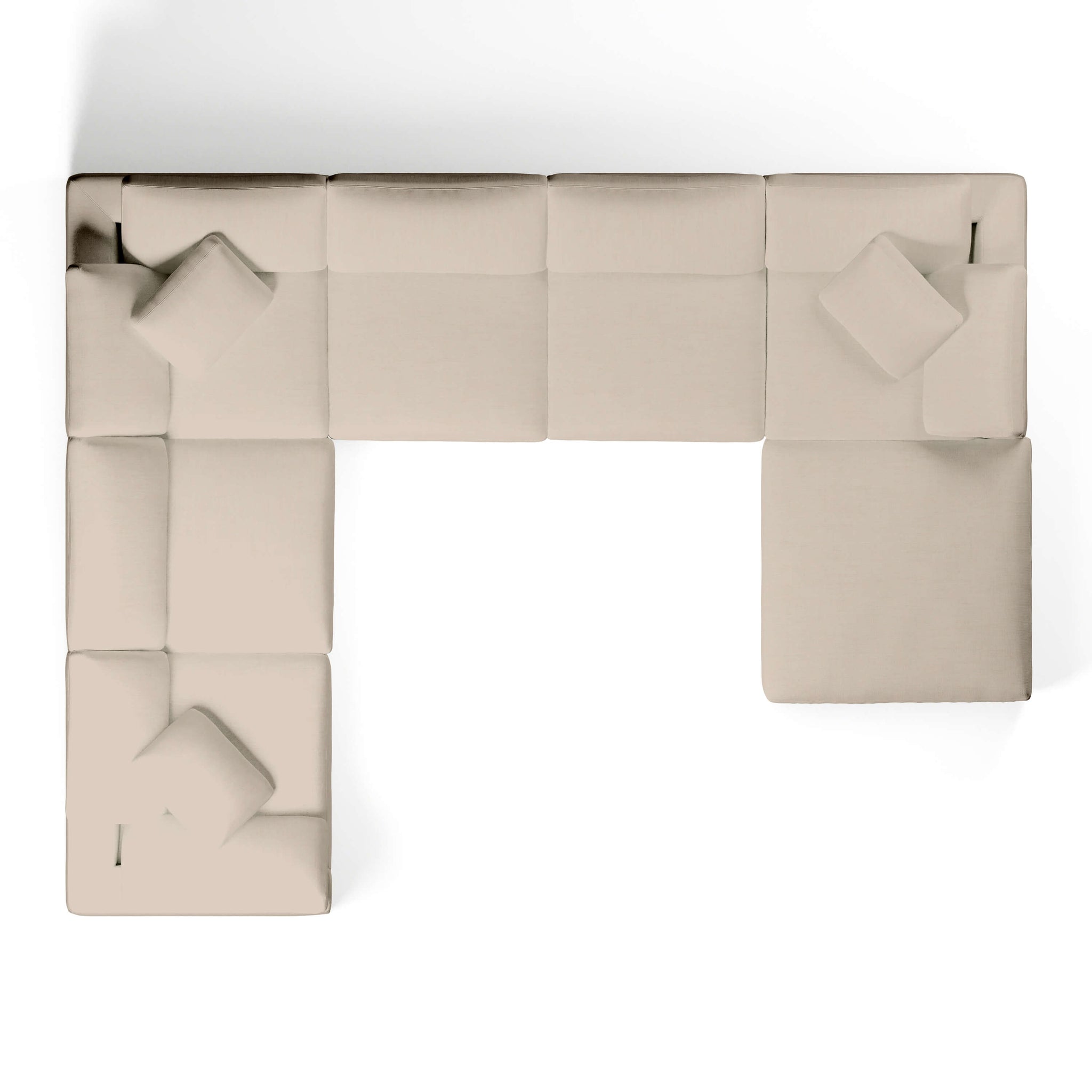 U-Sectional Sofa and Ottoman | U-Sectional Ottoman | Couch Haus