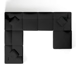 Comfy Modular Sofa - 6-Seater & Ottoman U-Sectional