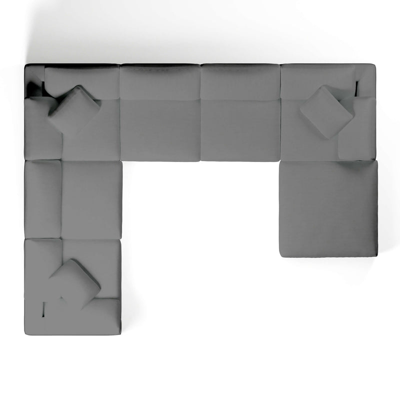 Comfy Modular Sofa - 6-Seater & Ottoman U-Sectional