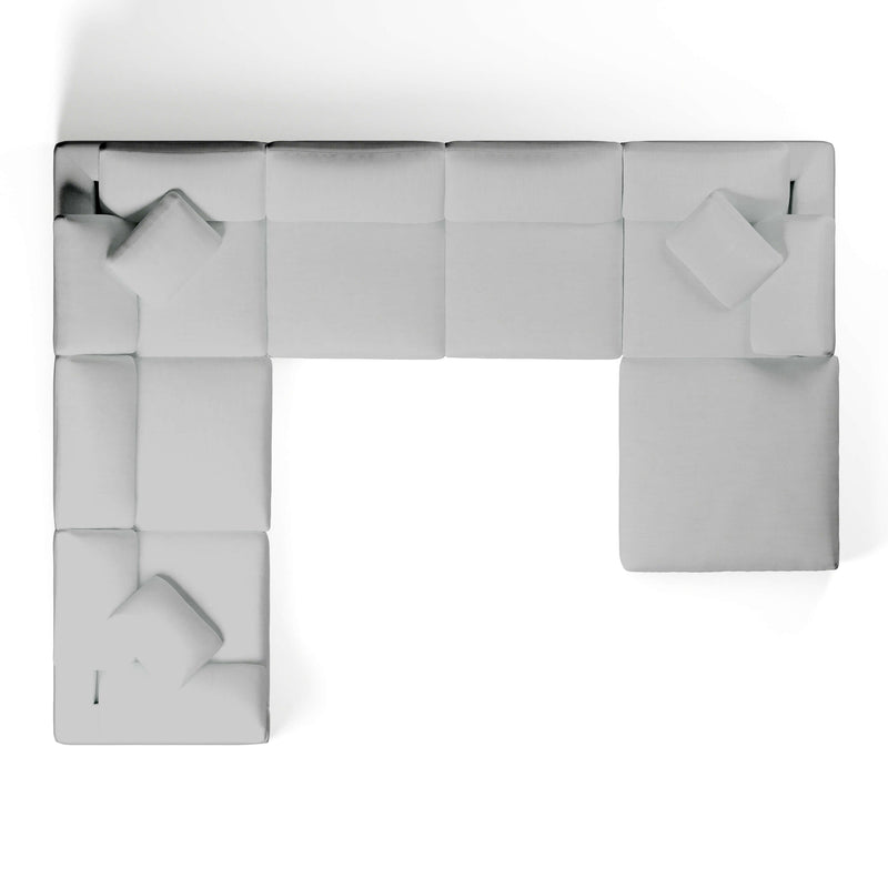 U-Sectional Sofa and Ottoman | U-Sectional Ottoman | Couch Haus